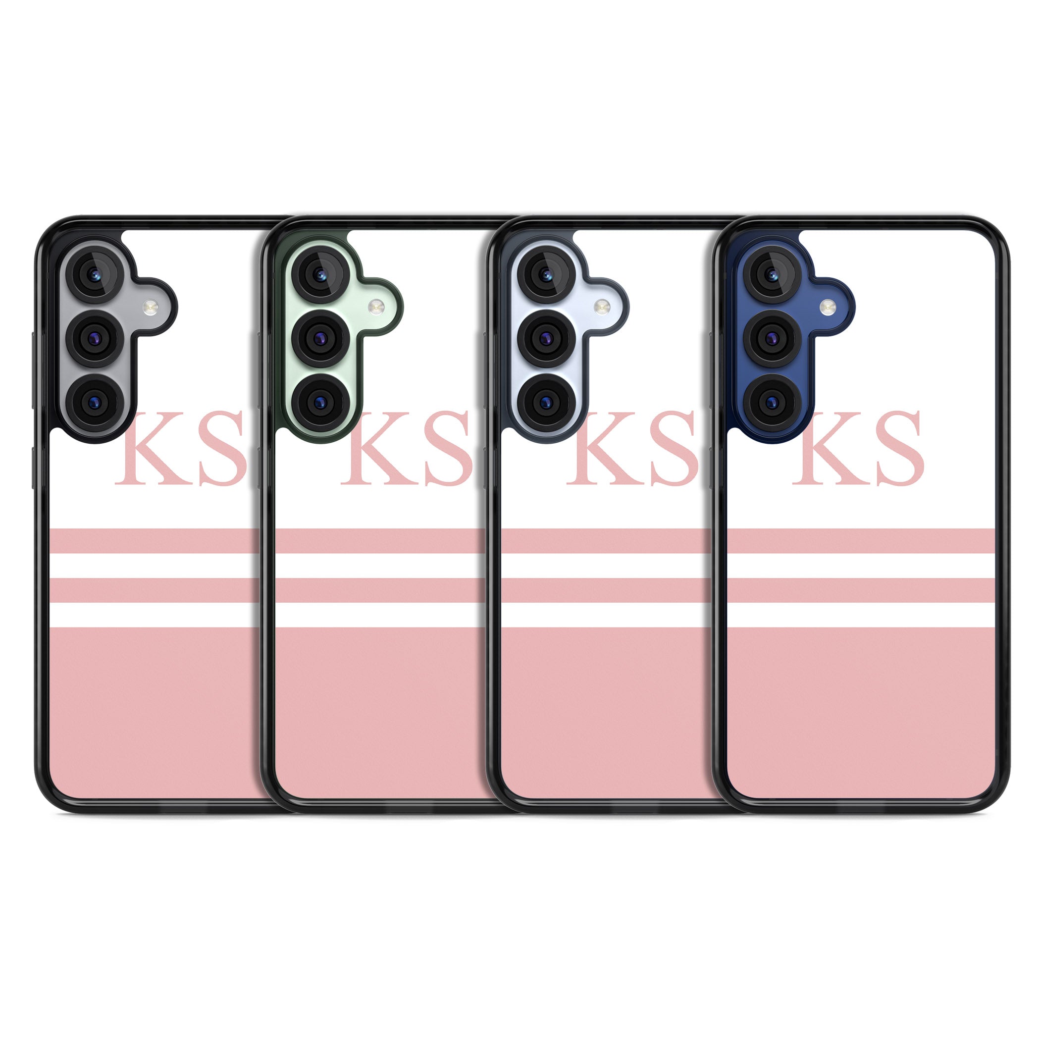 Personalised Pink Stripes & Initials