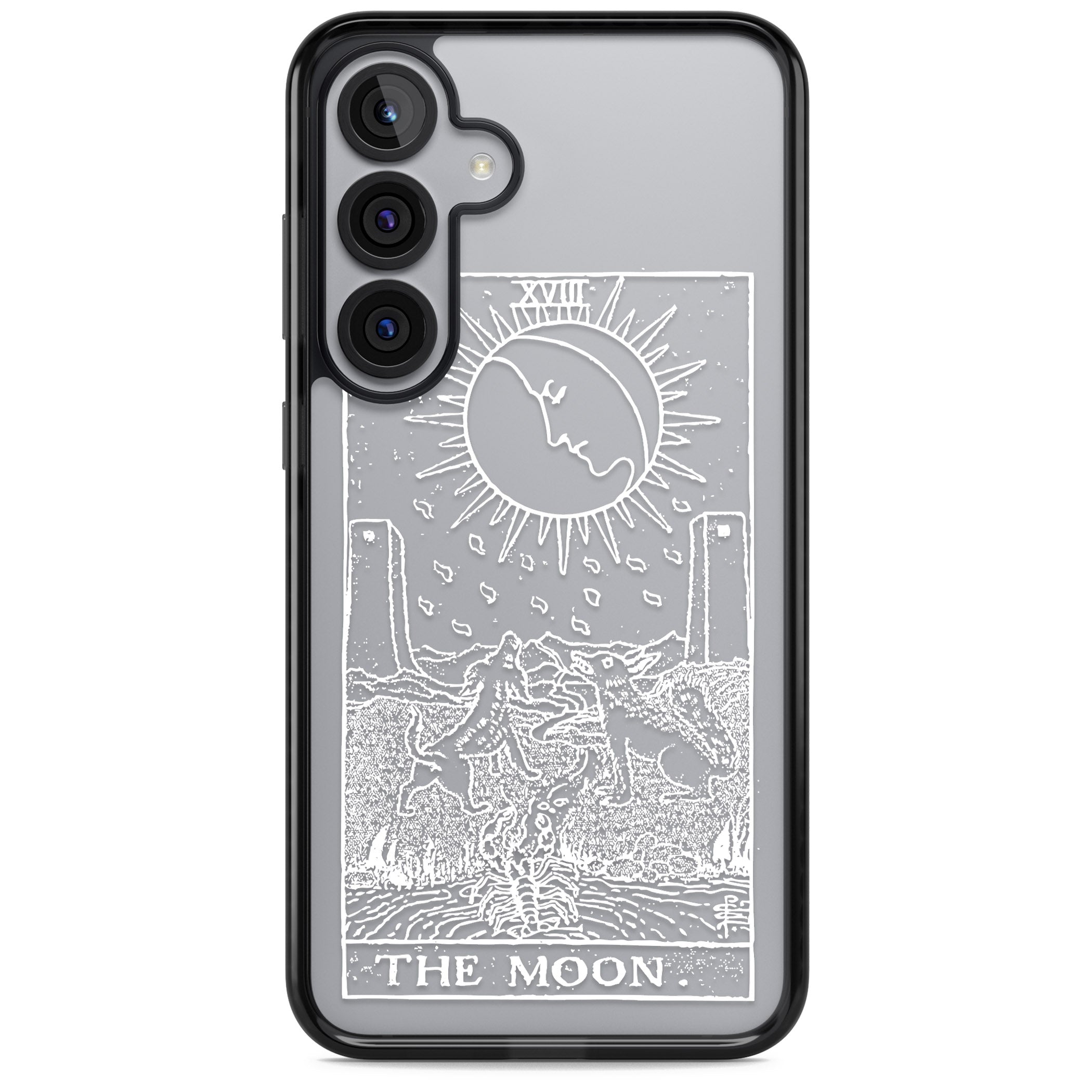 Personalised The Moon Tarot Card (White)