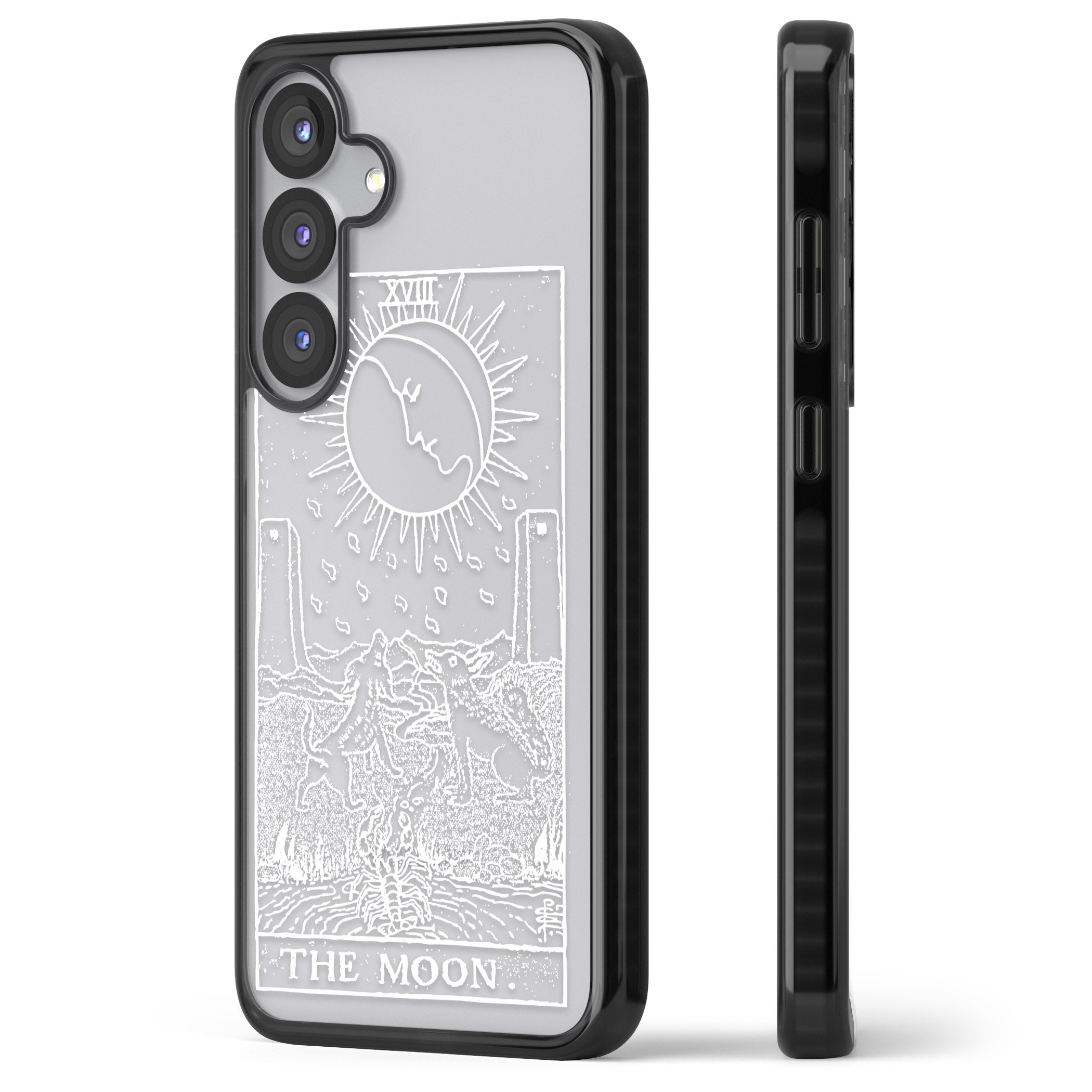 Personalised The Moon Tarot Card (White)