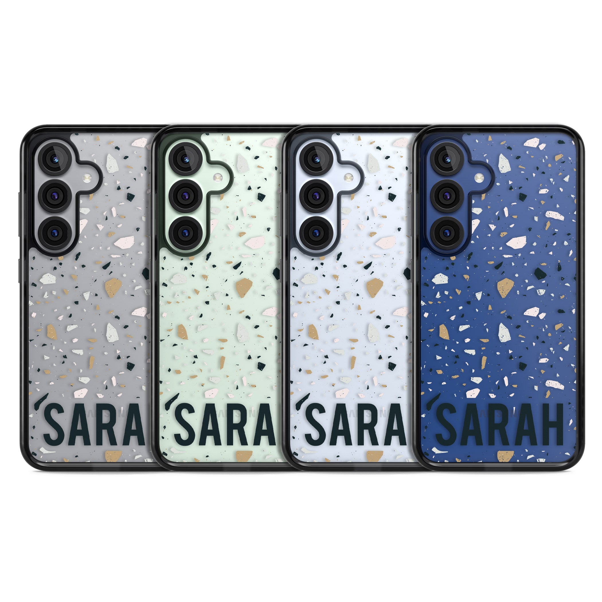 Personalised Terrazzo Blue, Pink, Brown
