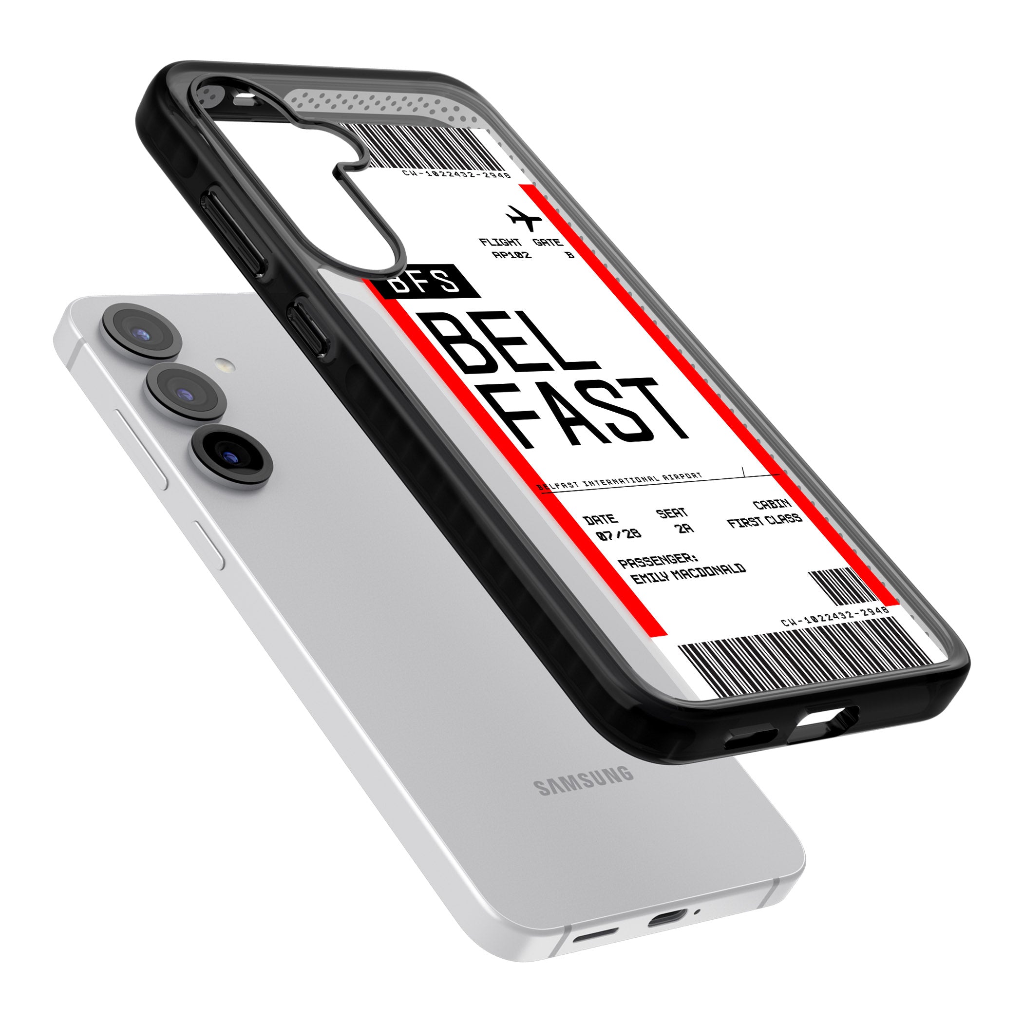 Personalised Belfast Boarding Pass