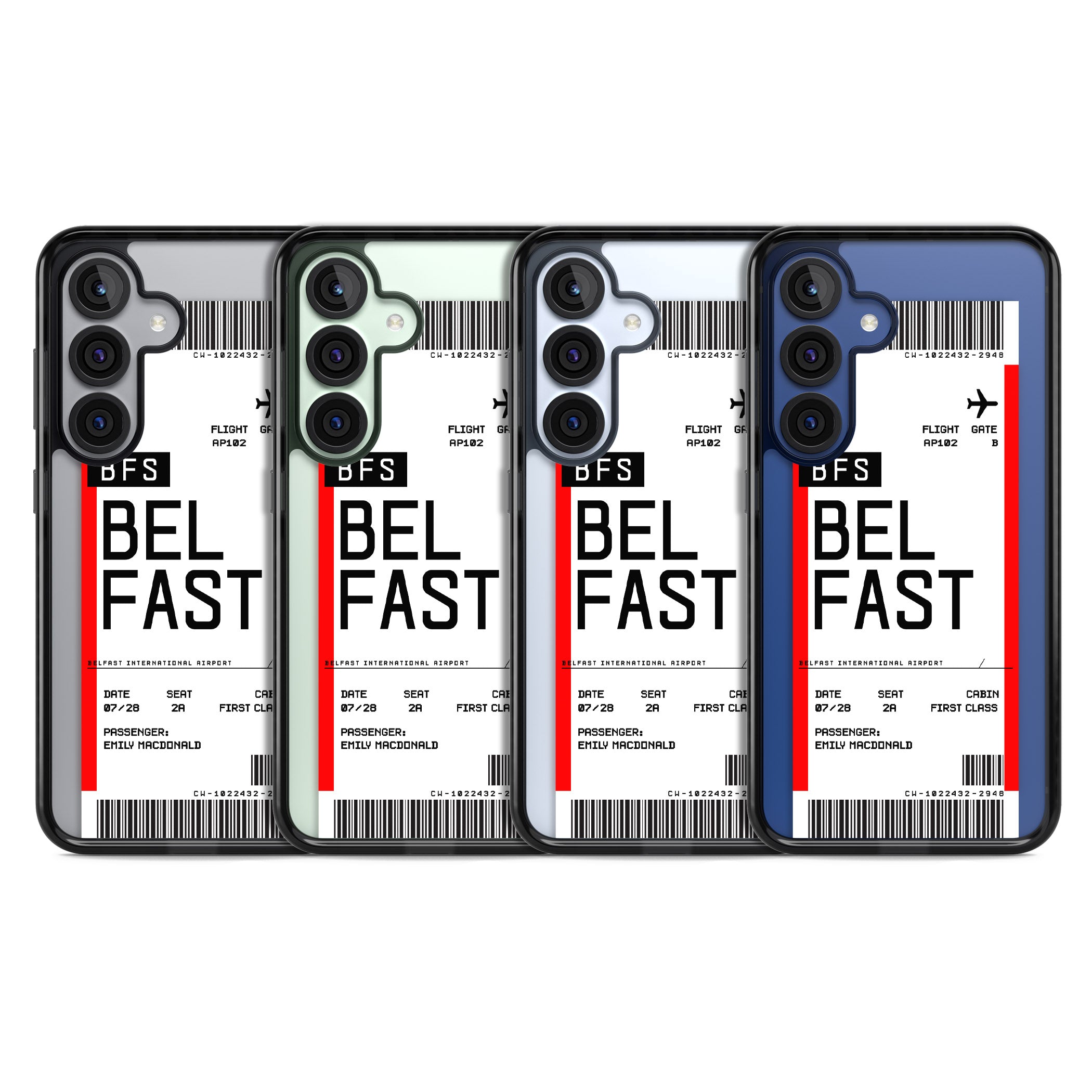 Personalised Belfast Boarding Pass