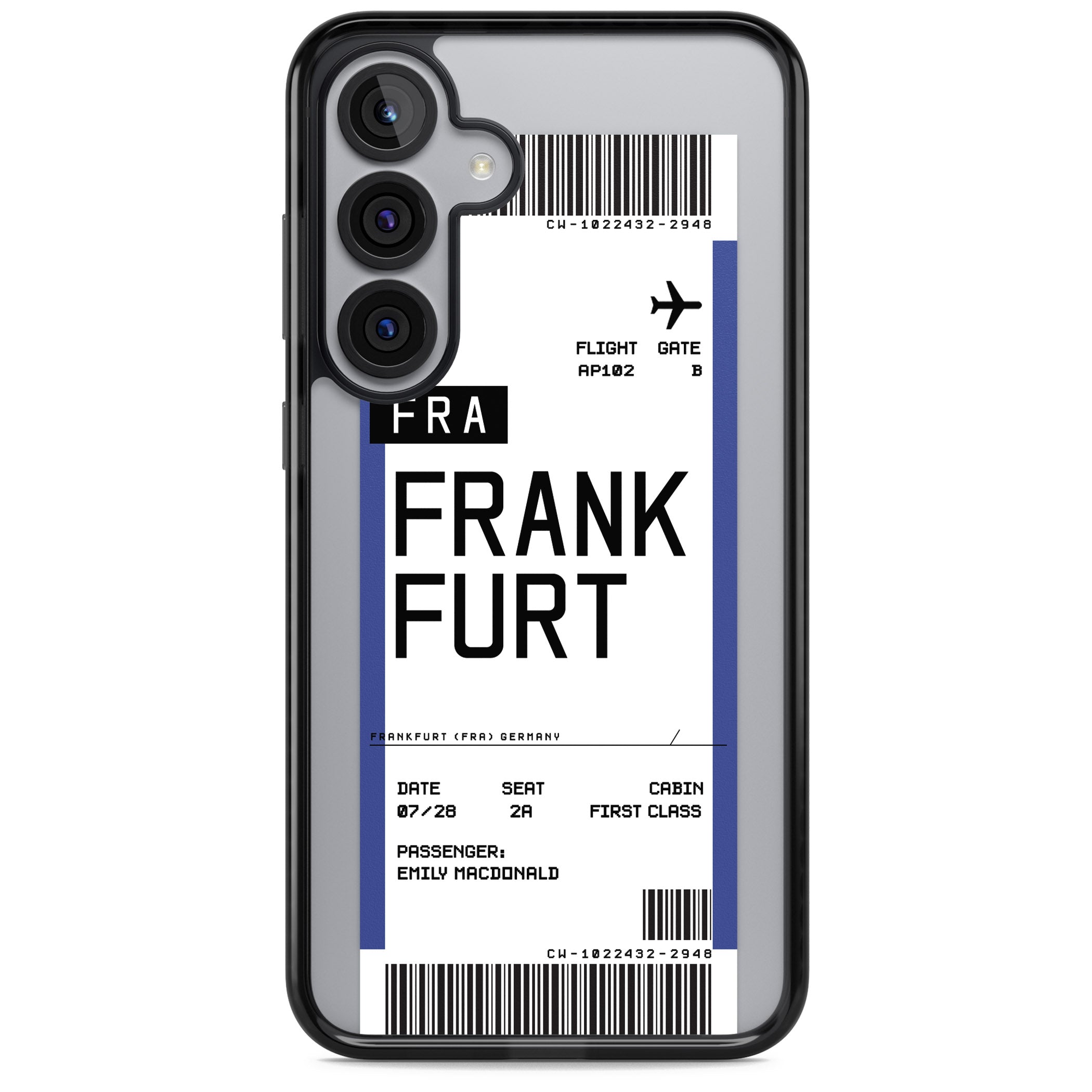 Personalised Frankfurt Boarding Pass