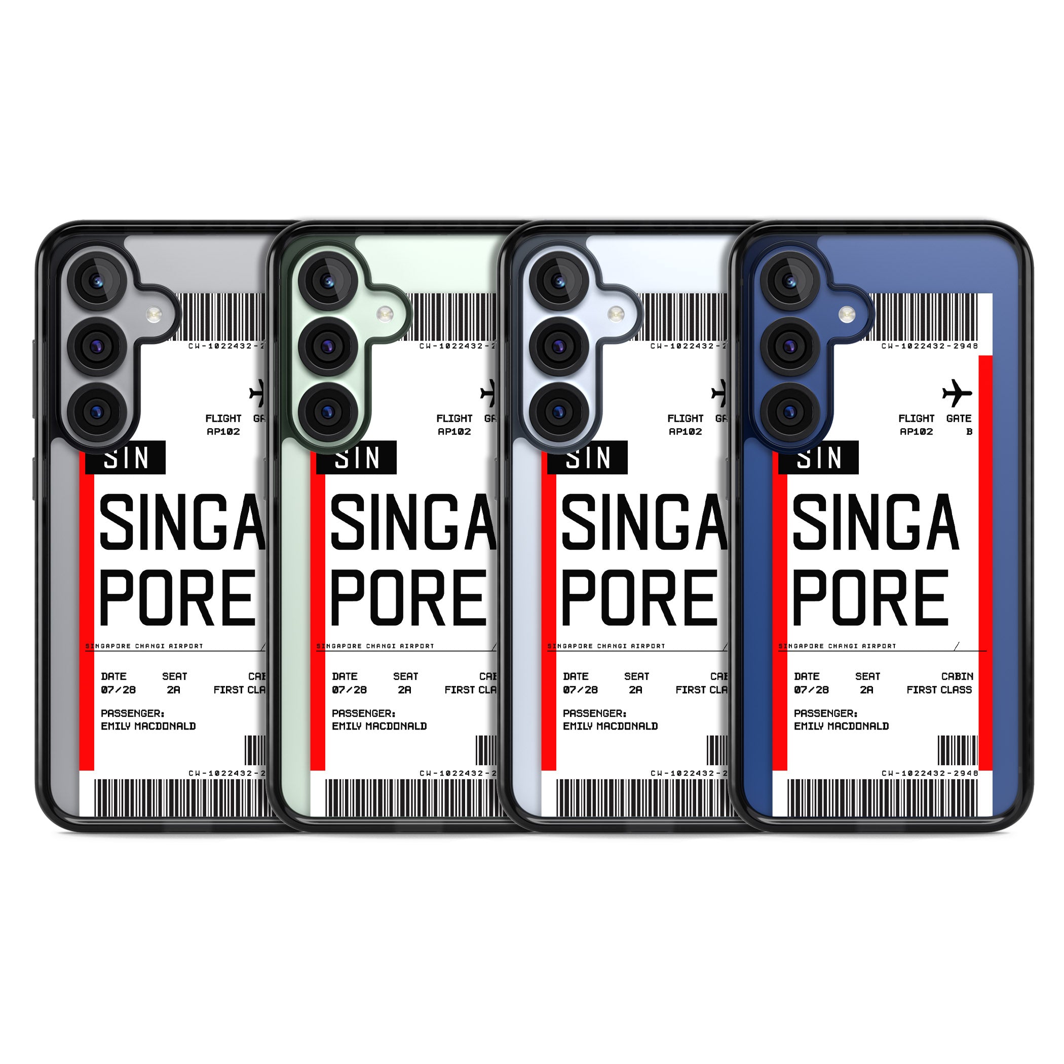Personalised Singapore Boarding Pass