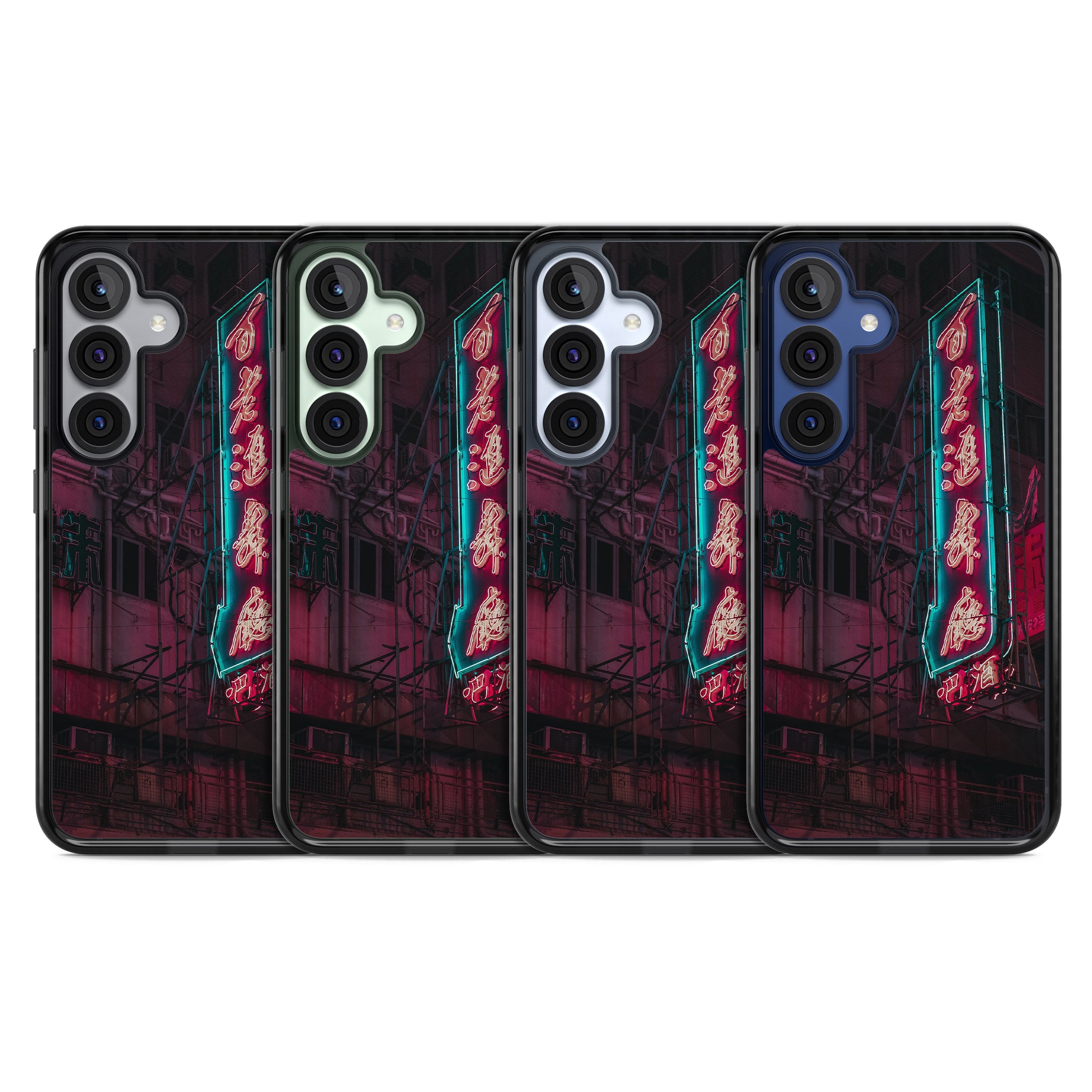 Neon Kanji Cityscape