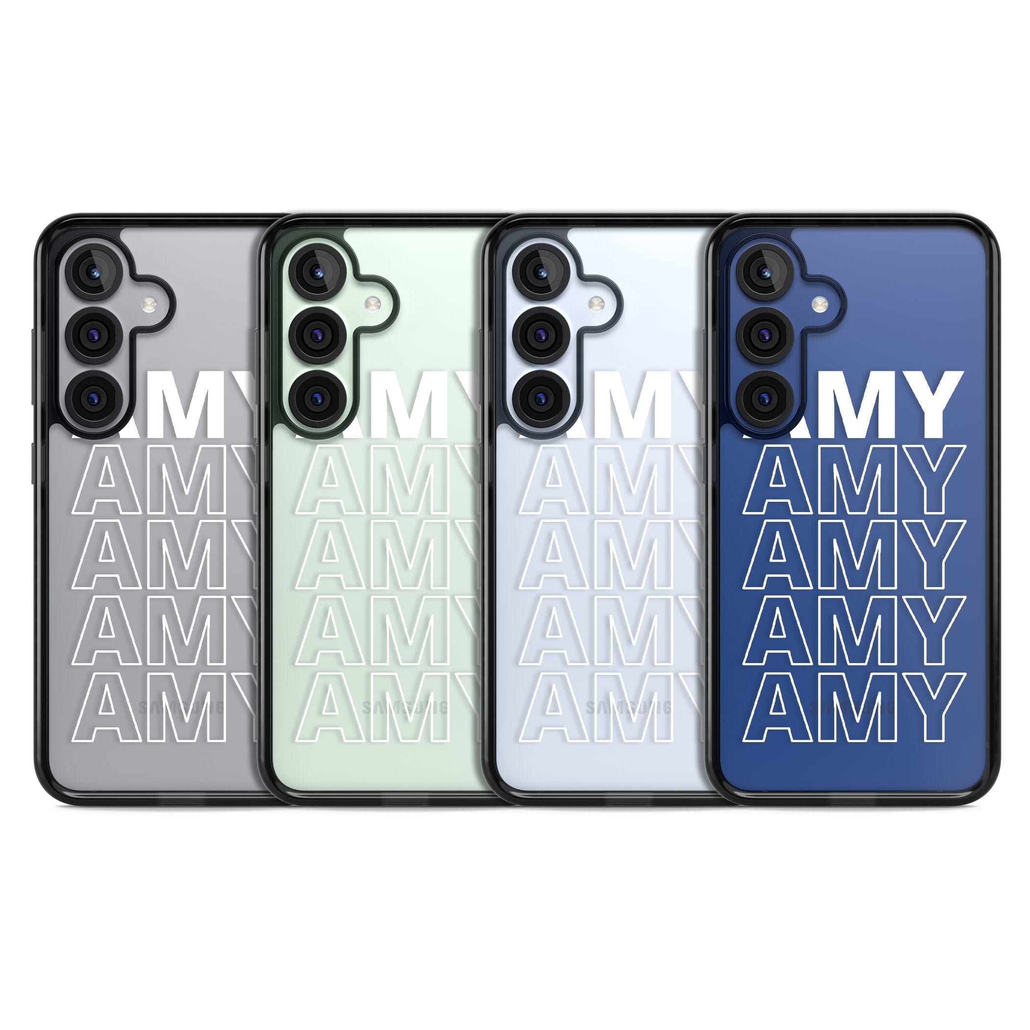 Personalised Bold Name Repeated