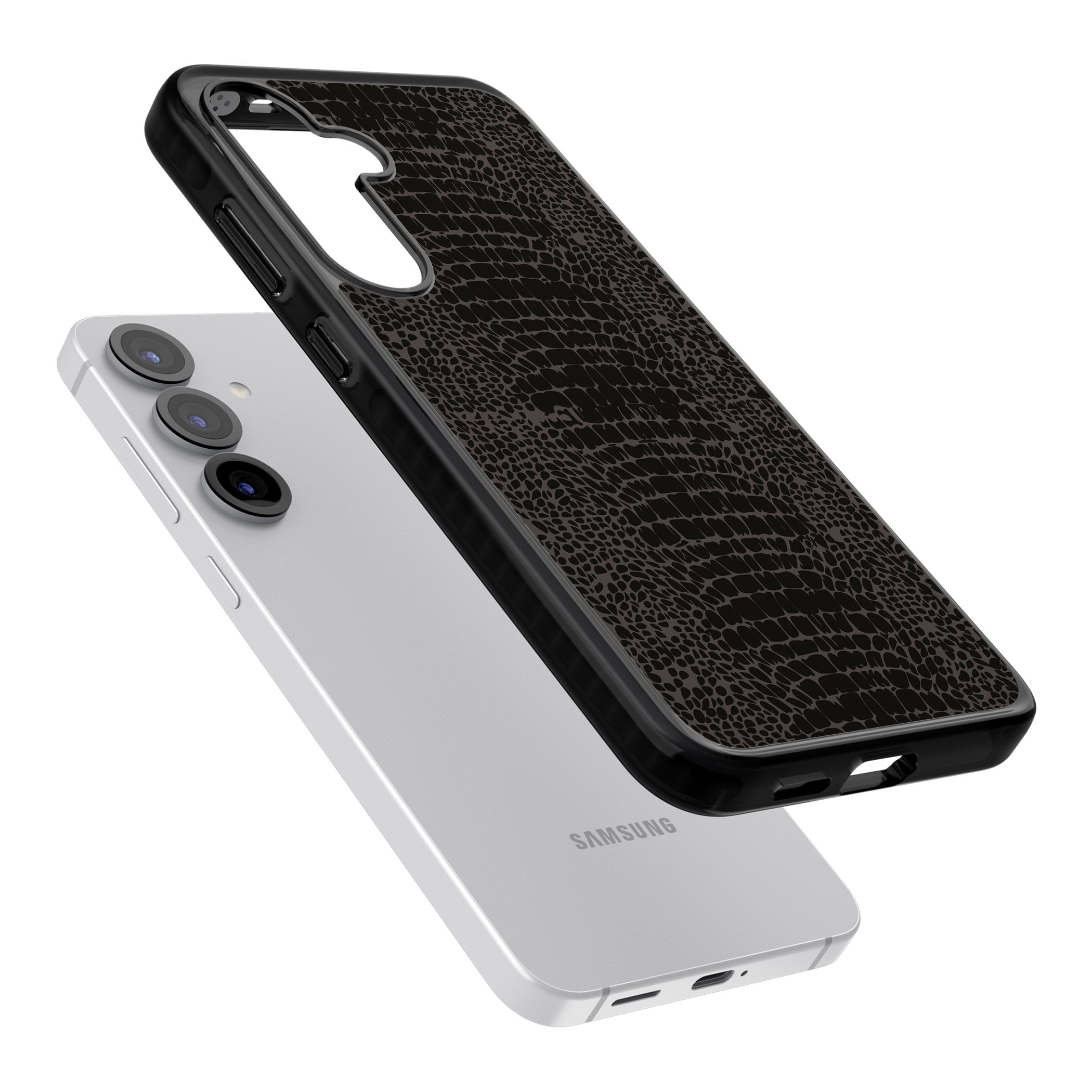 Dark Animal Print Snake Skin