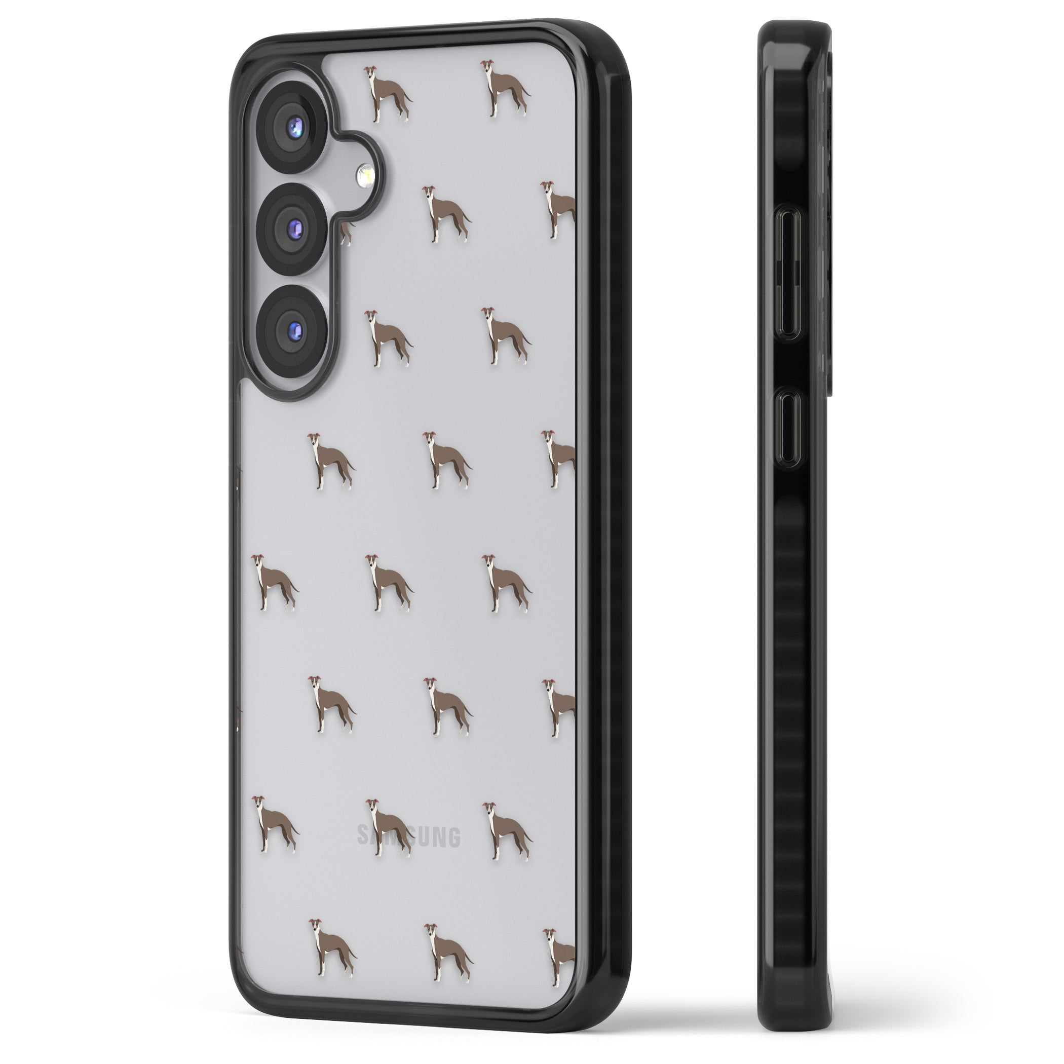 Whippet Dog Pattern Clear