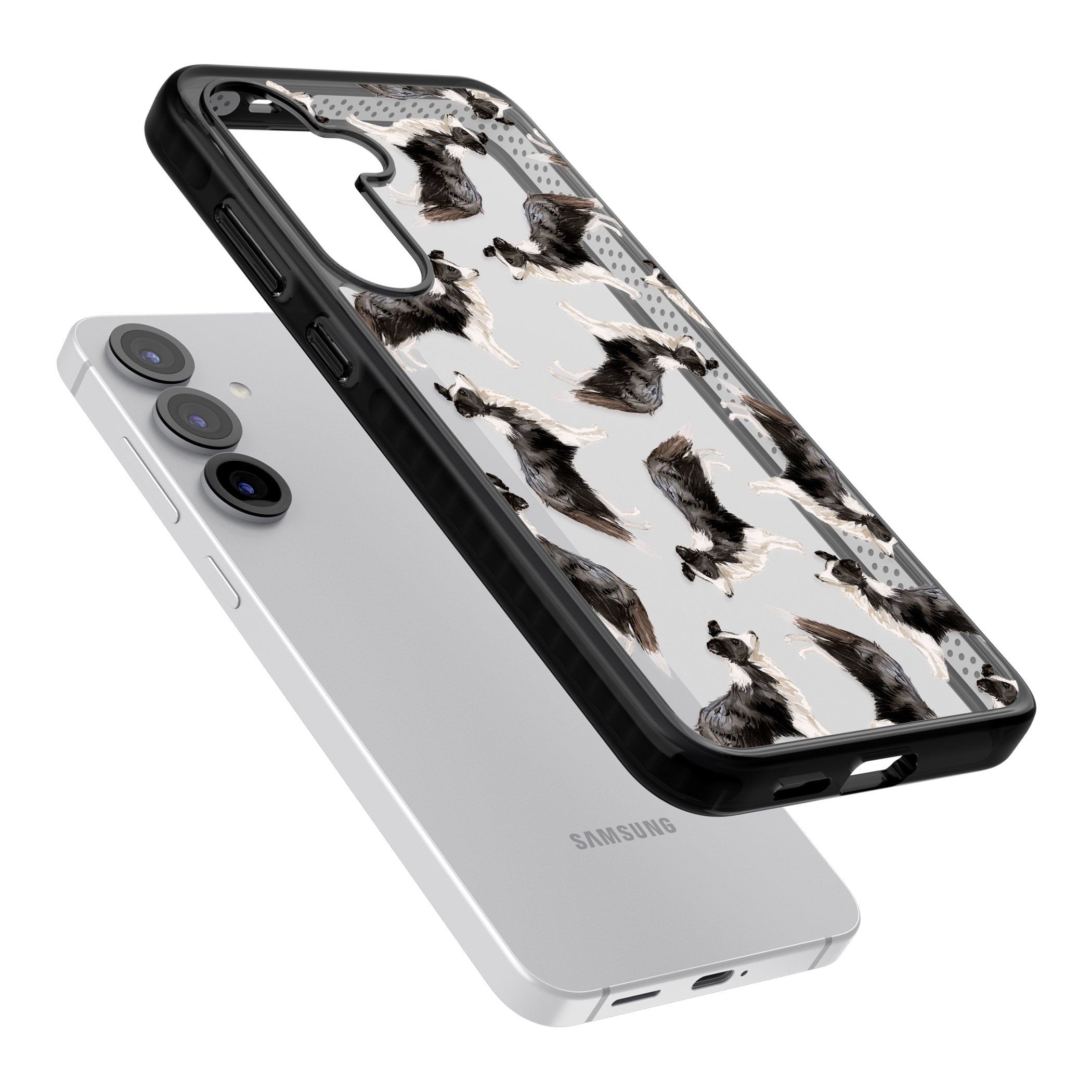 Border Collie Pattern Watercolour