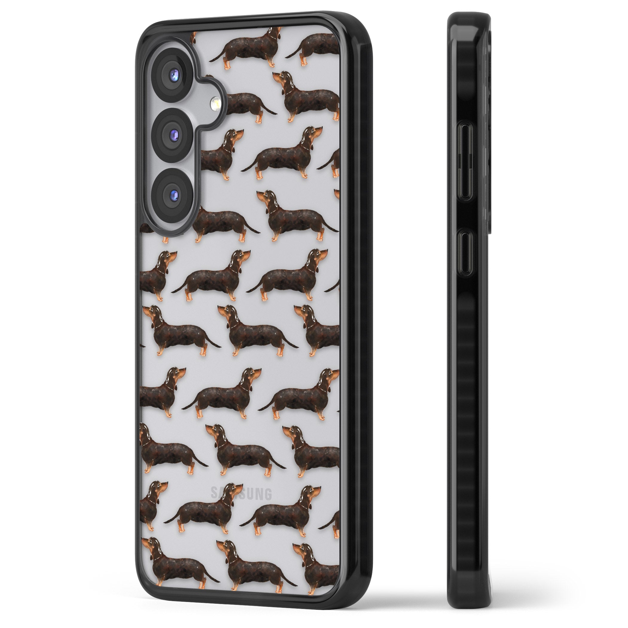 Dachshund Pattern Black Tan