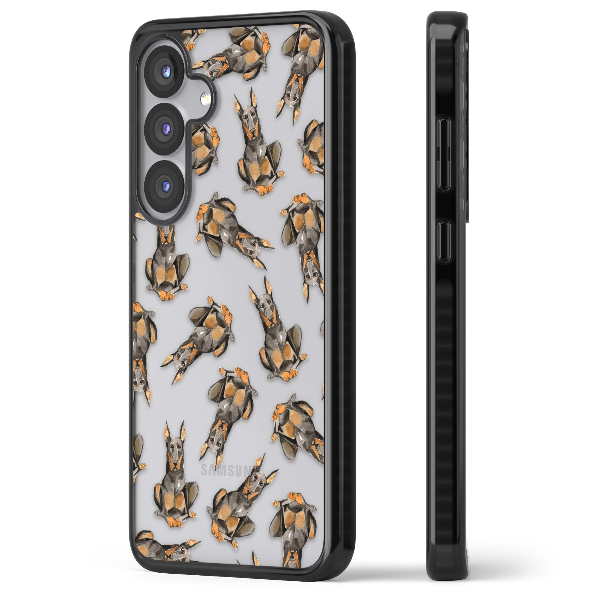 Doberman Watercolor Dog