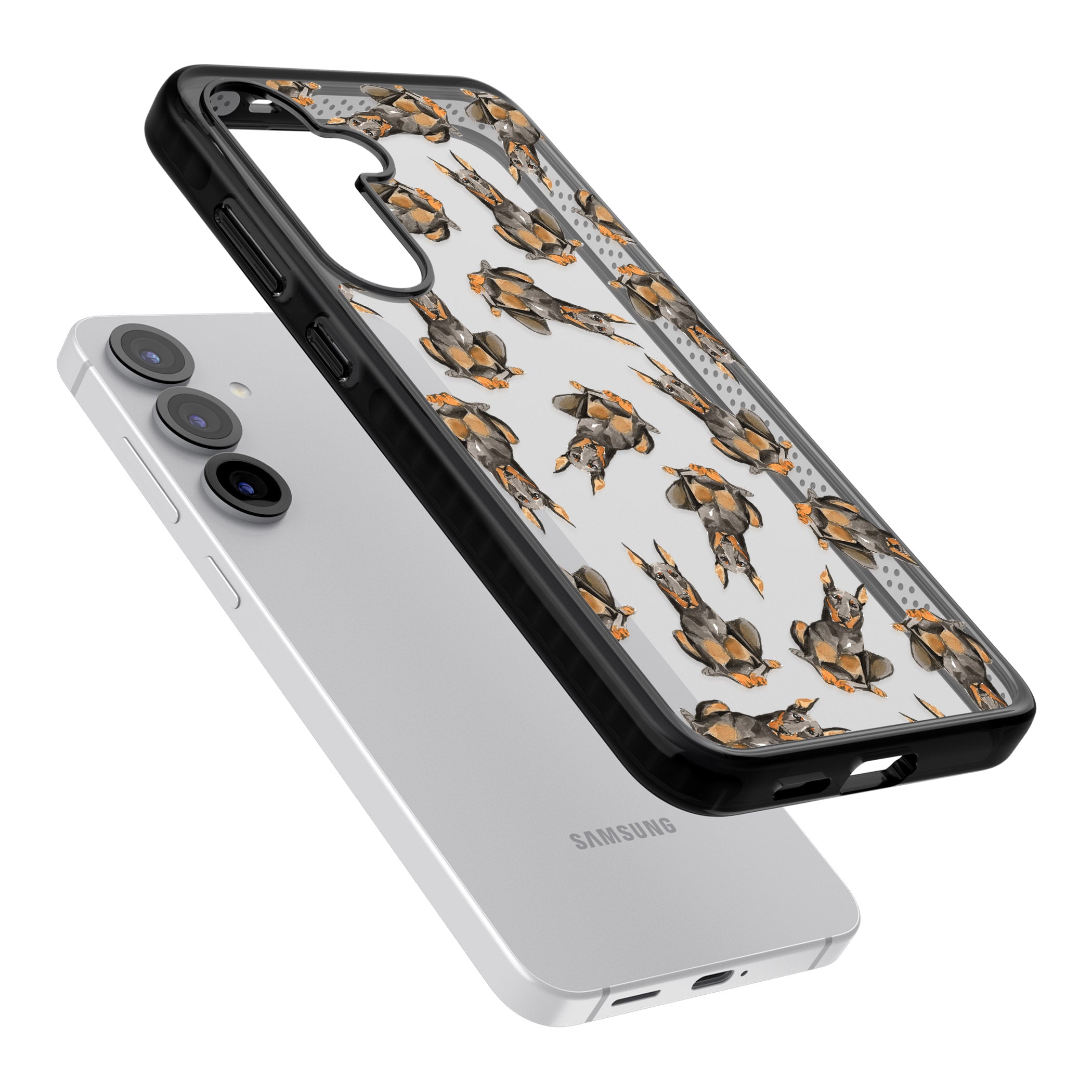 Doberman Watercolor Dog