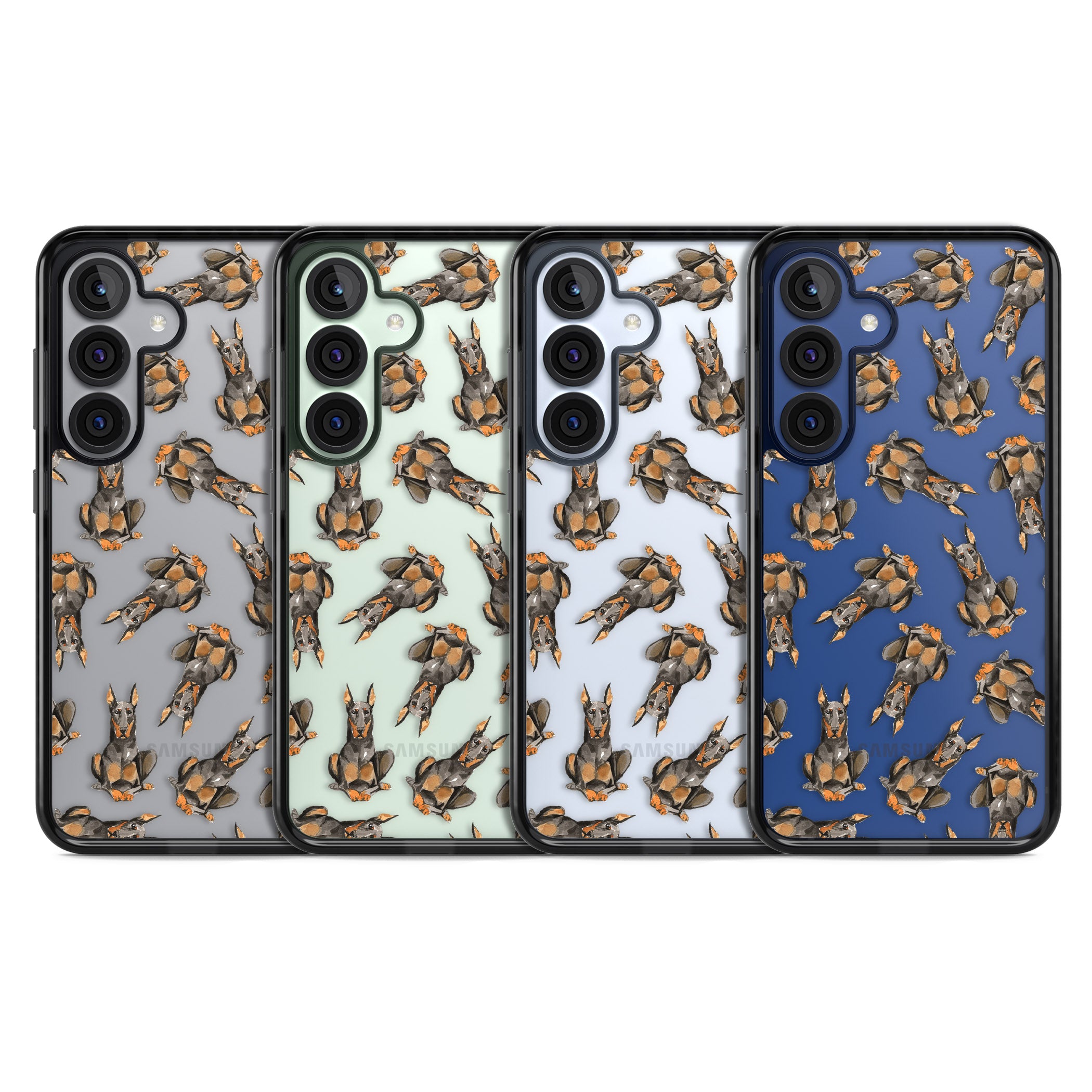 Doberman Watercolor Dog