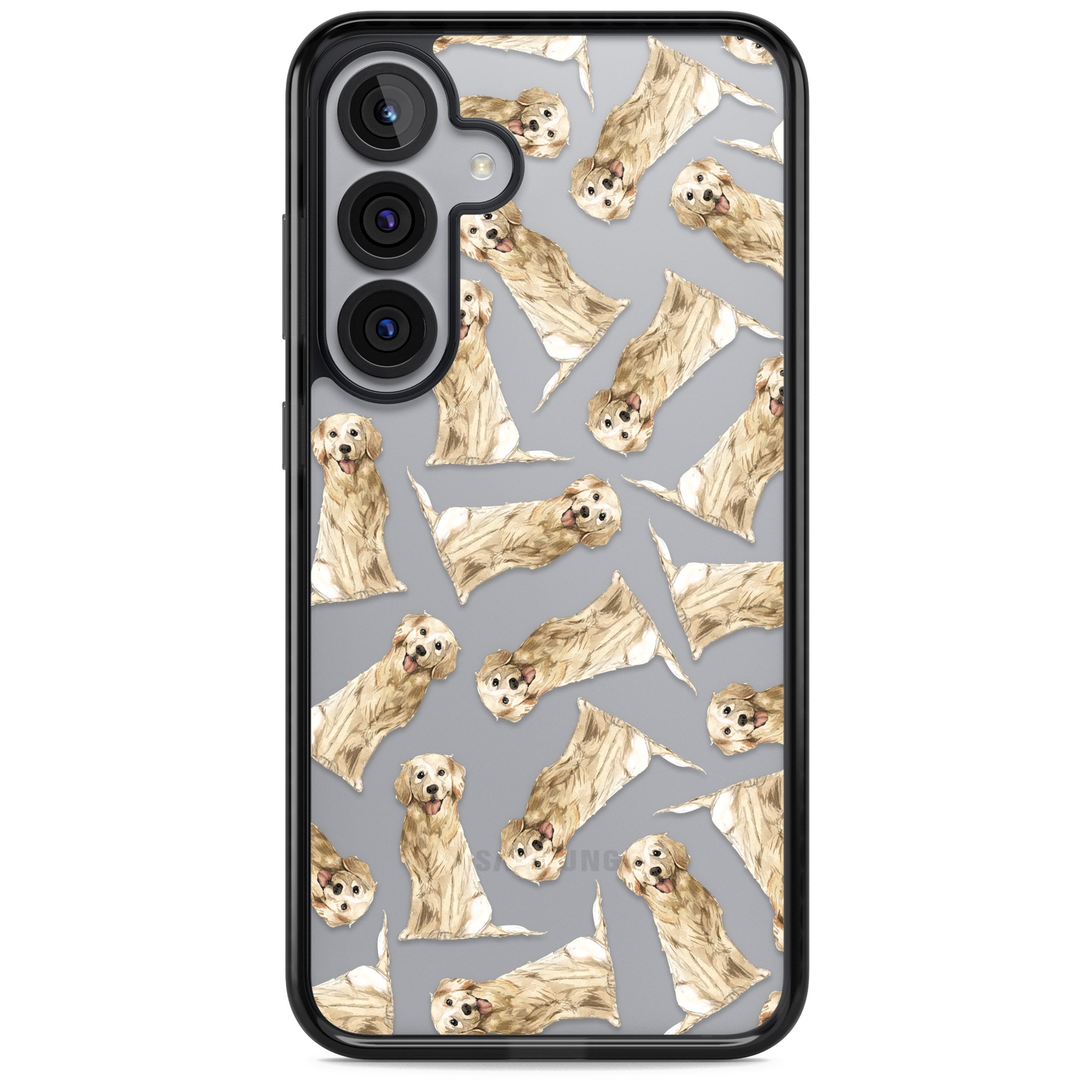 Golden Retriever Watercolor Pattern