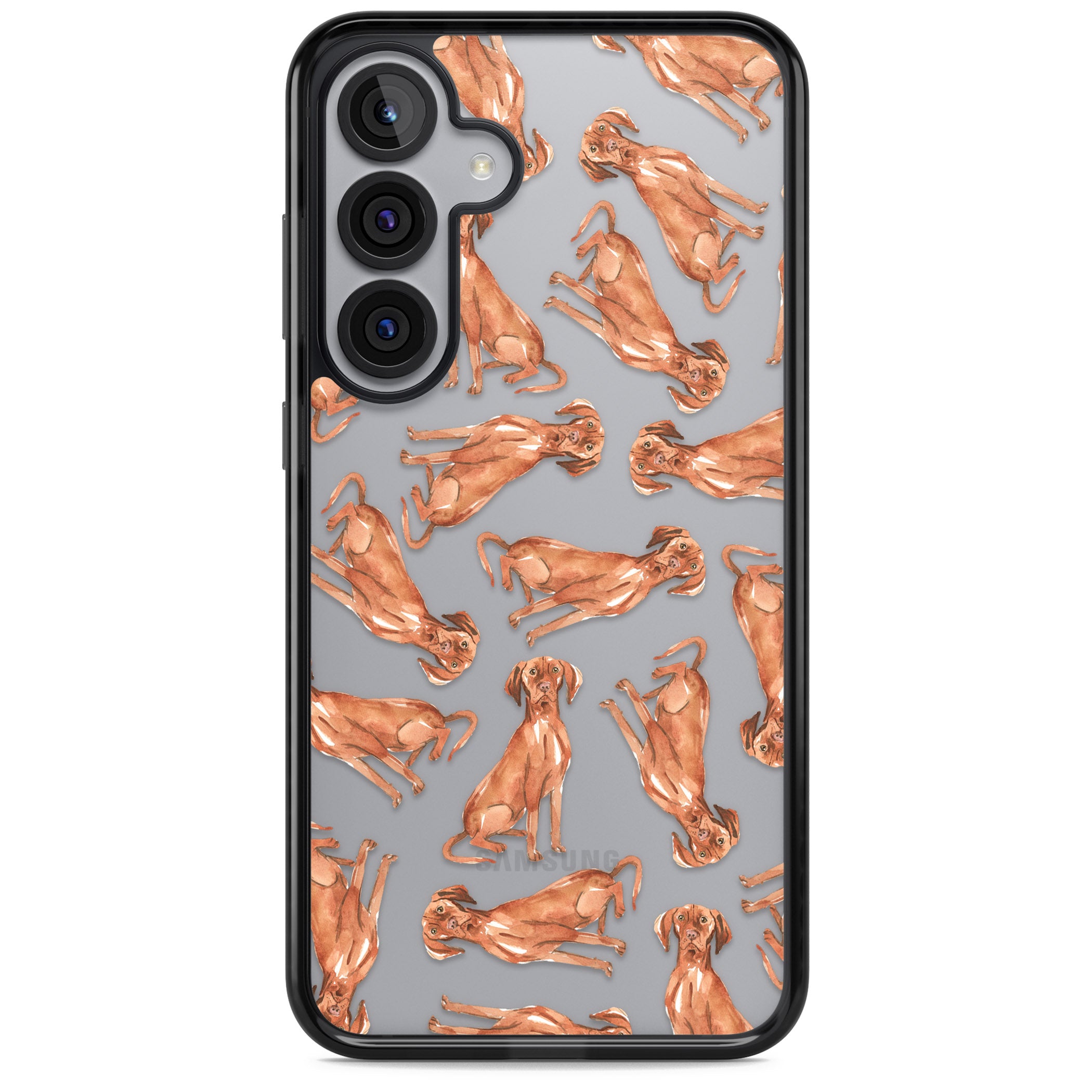 Hungarian Vizsla Watercolor Pattern