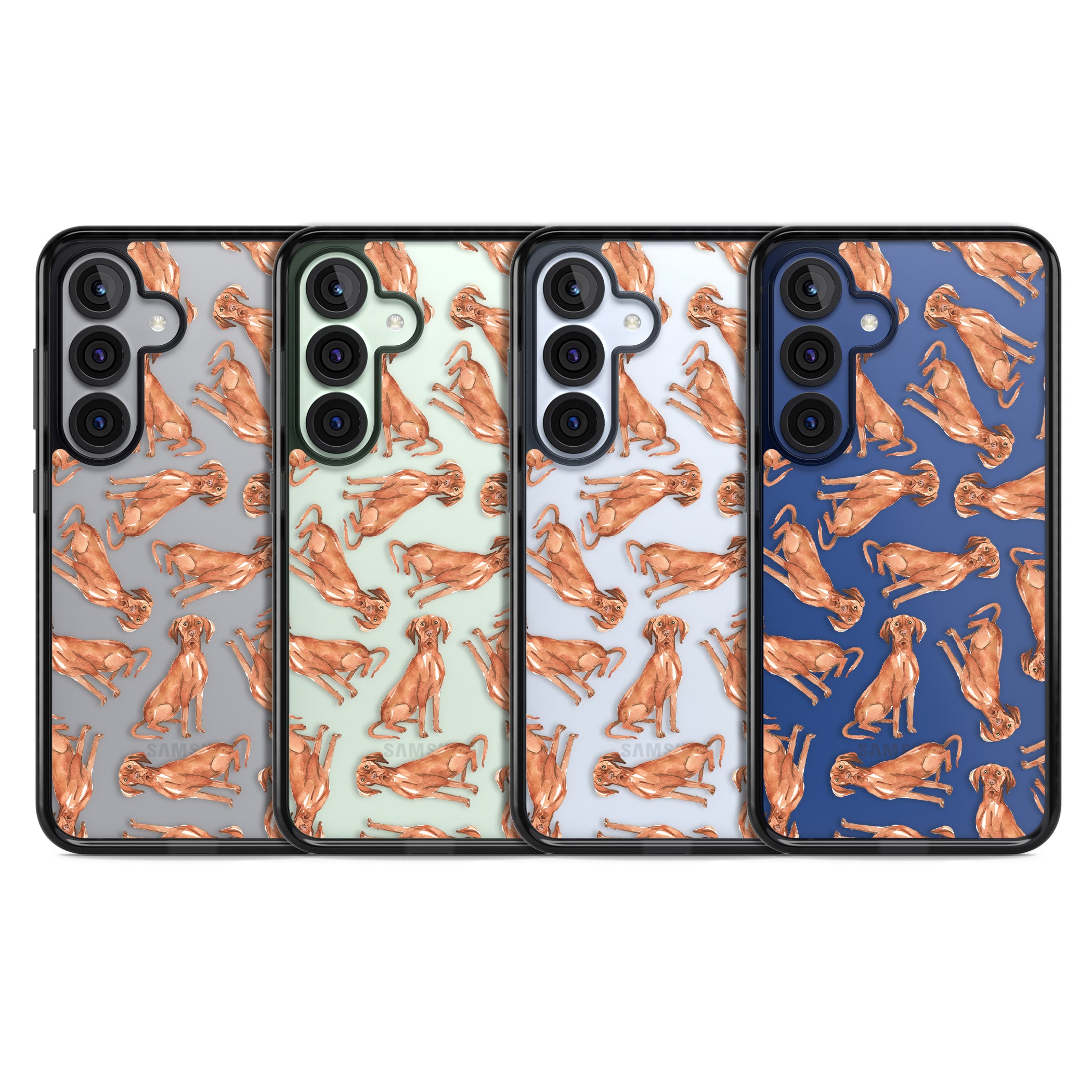 Hungarian Vizsla Watercolor Pattern