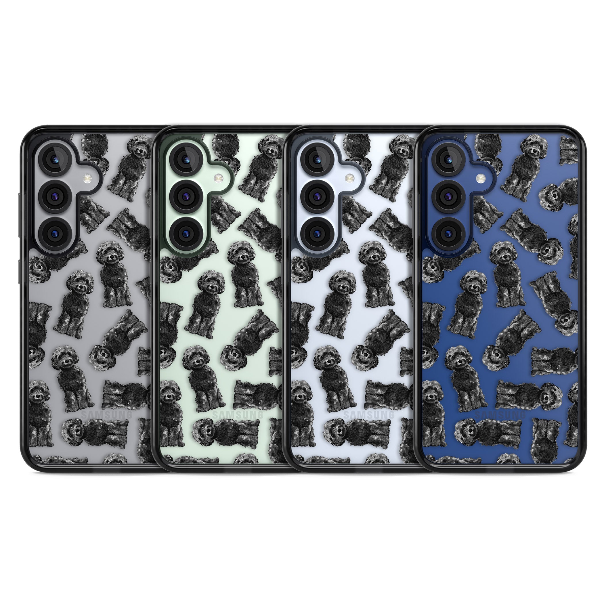 Black Cockapoo Watercolor