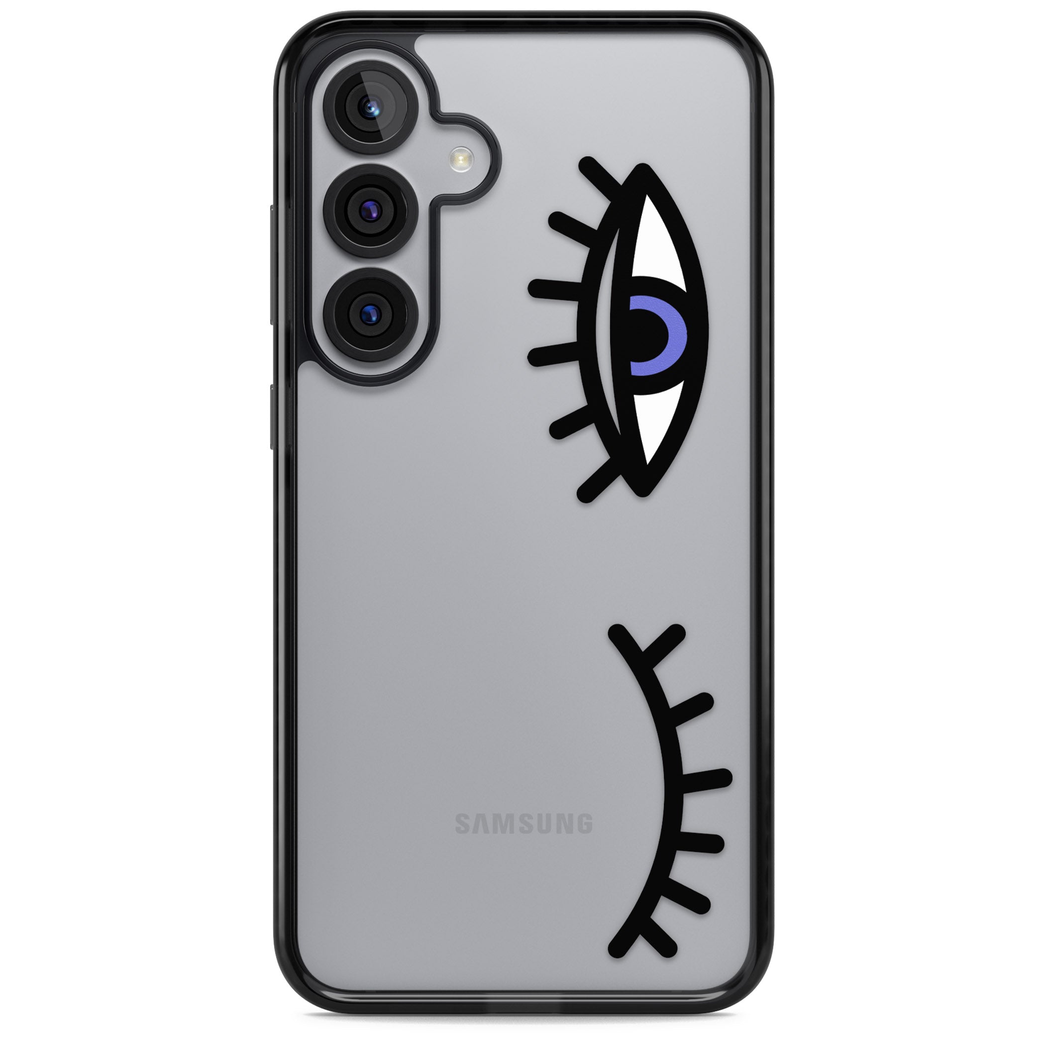 Winking Eyes Transparent Pattern