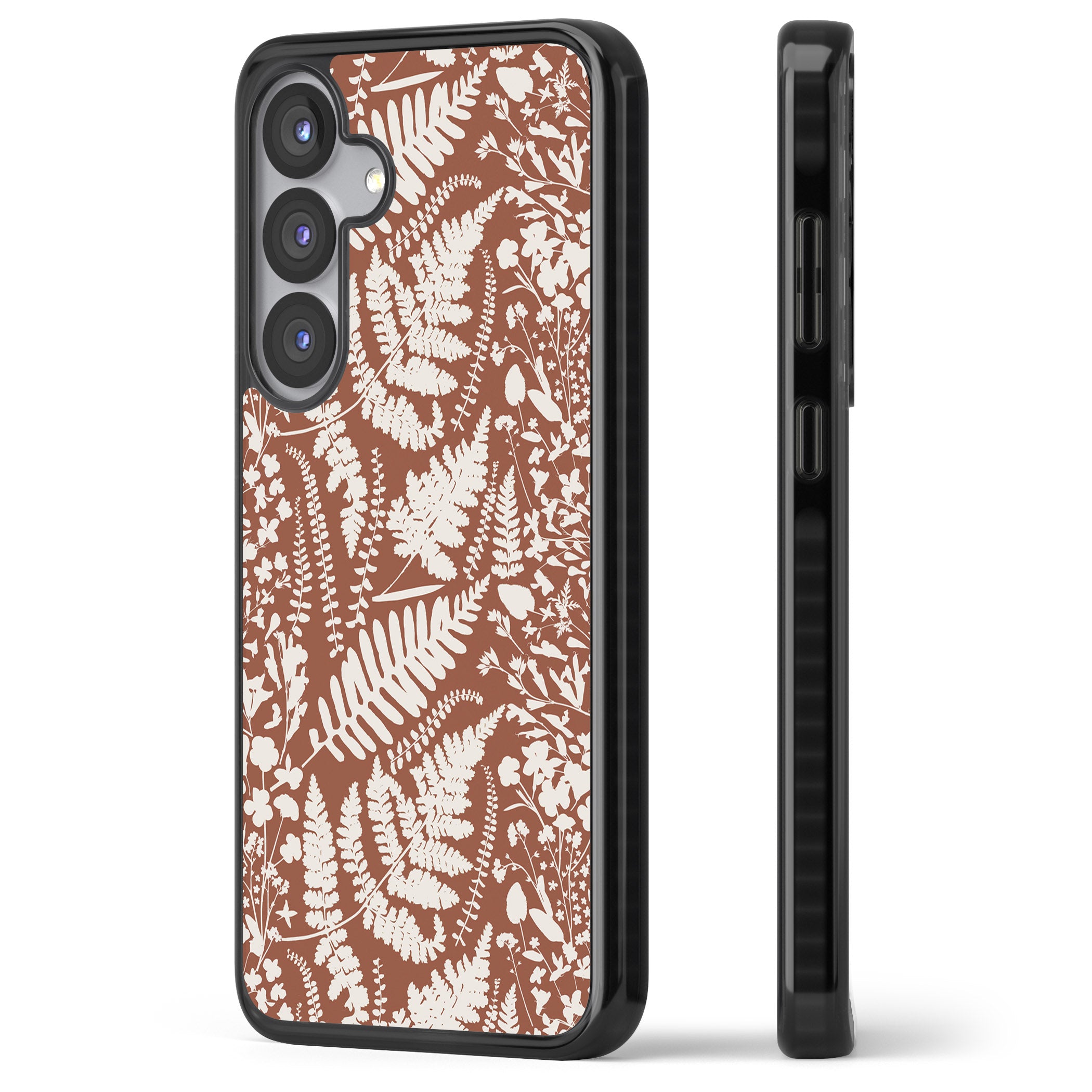 Wildflowers And Ferns On Terracotta