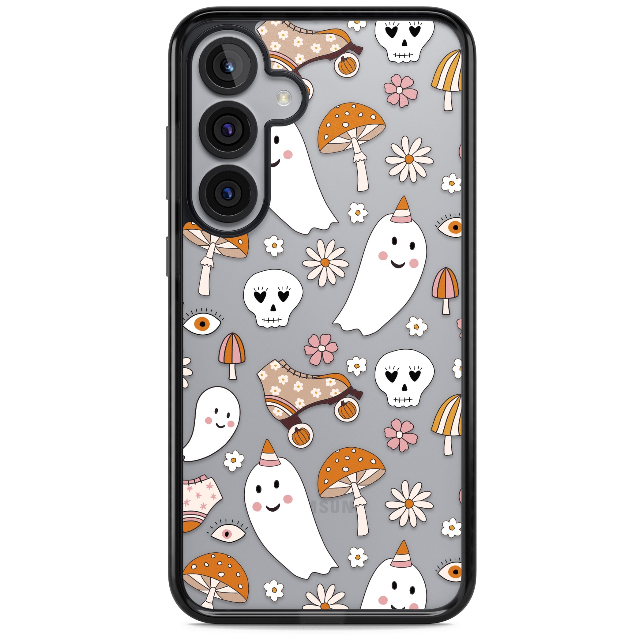Cute Ghost And Skulls Pattern