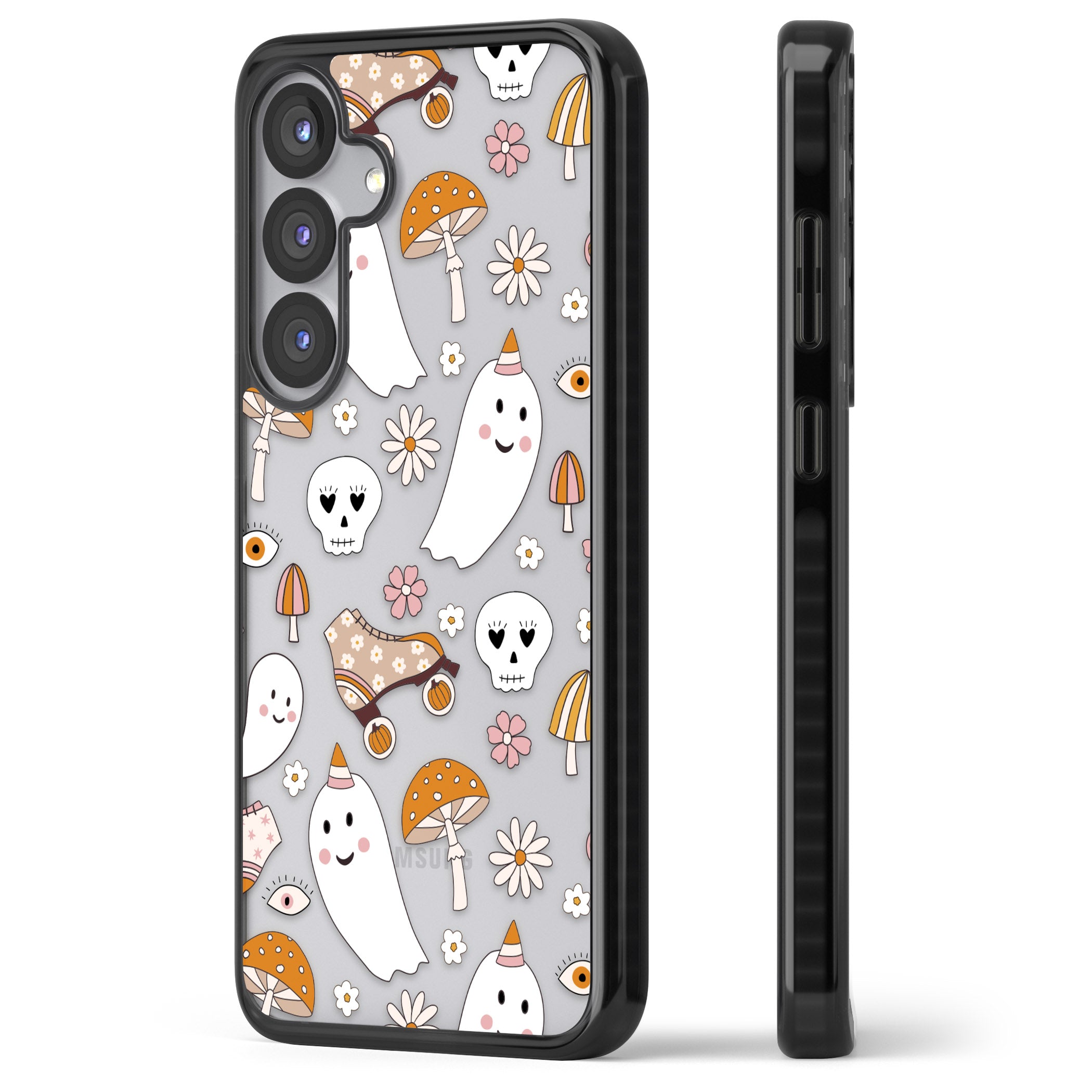 Cute Ghost And Skulls Pattern
