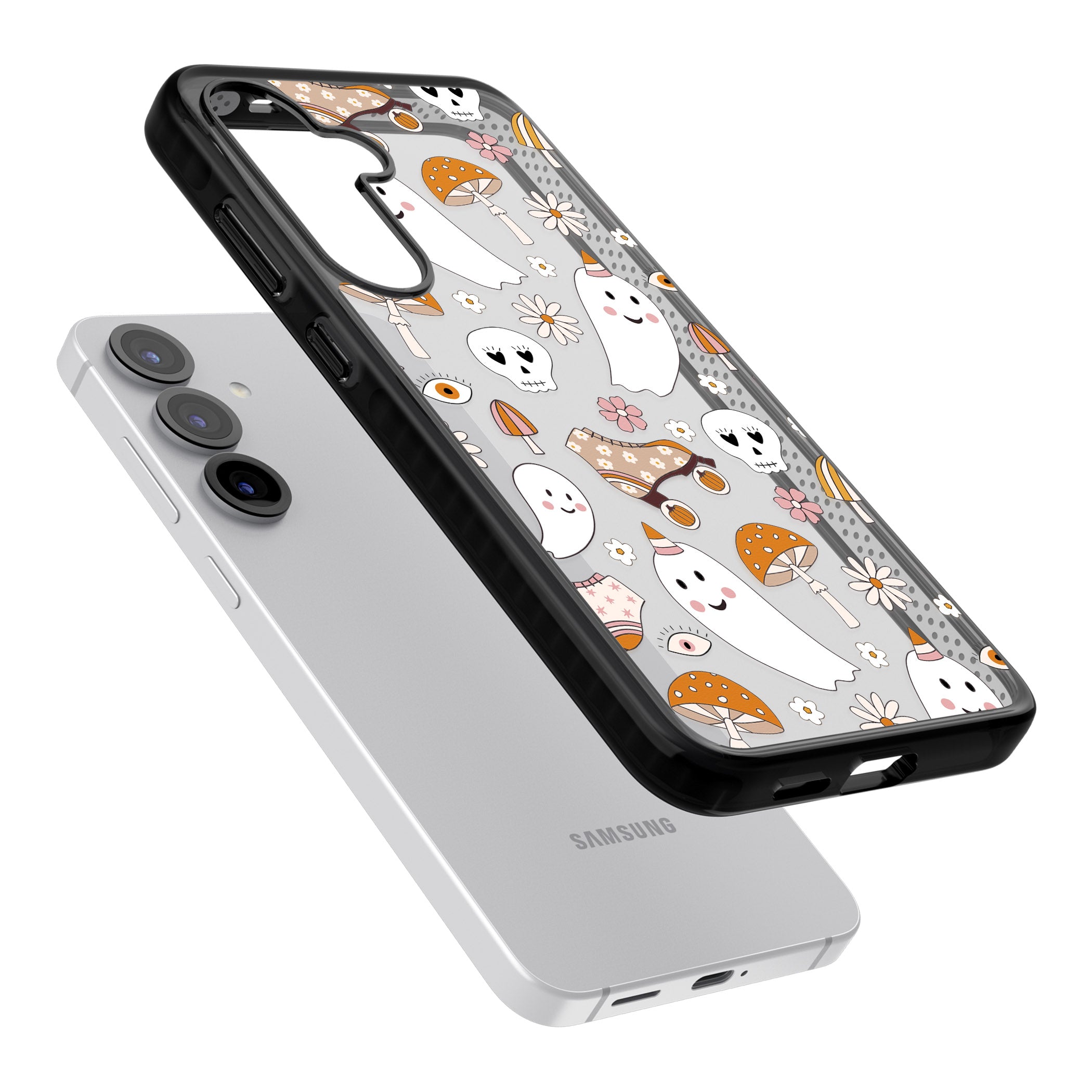 Cute Ghost And Skulls Pattern