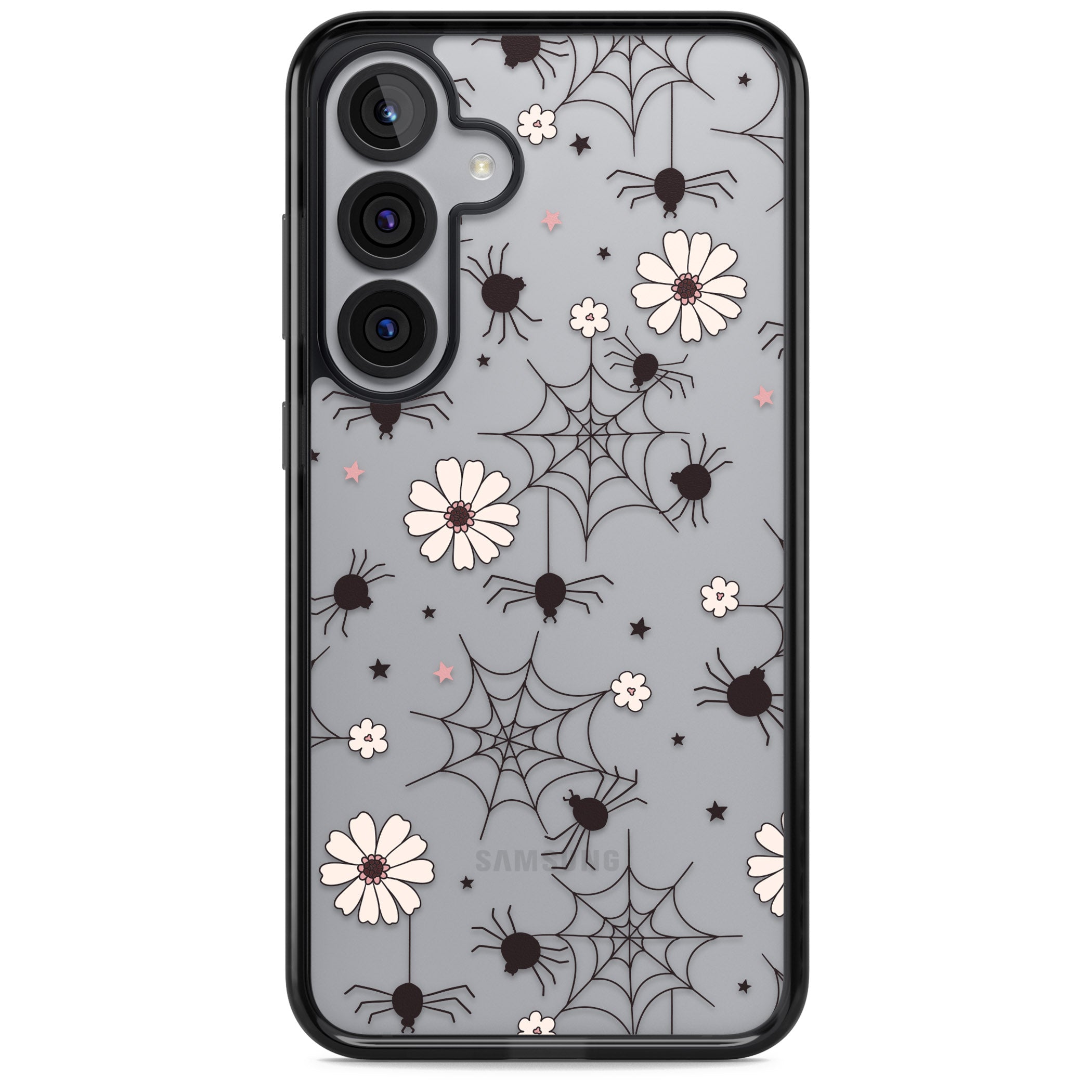 Spiders And Flowers Pattern