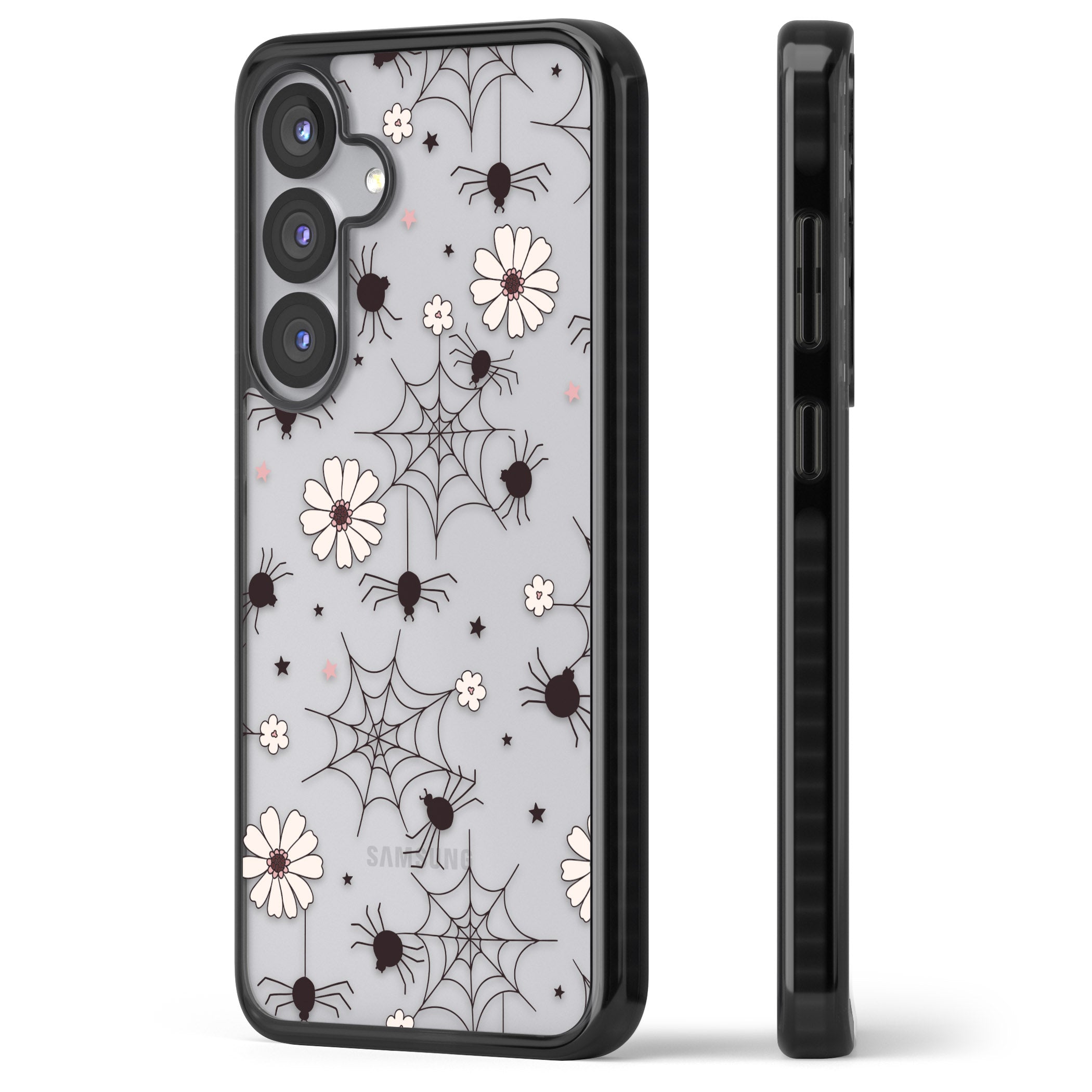 Spiders And Flowers Pattern