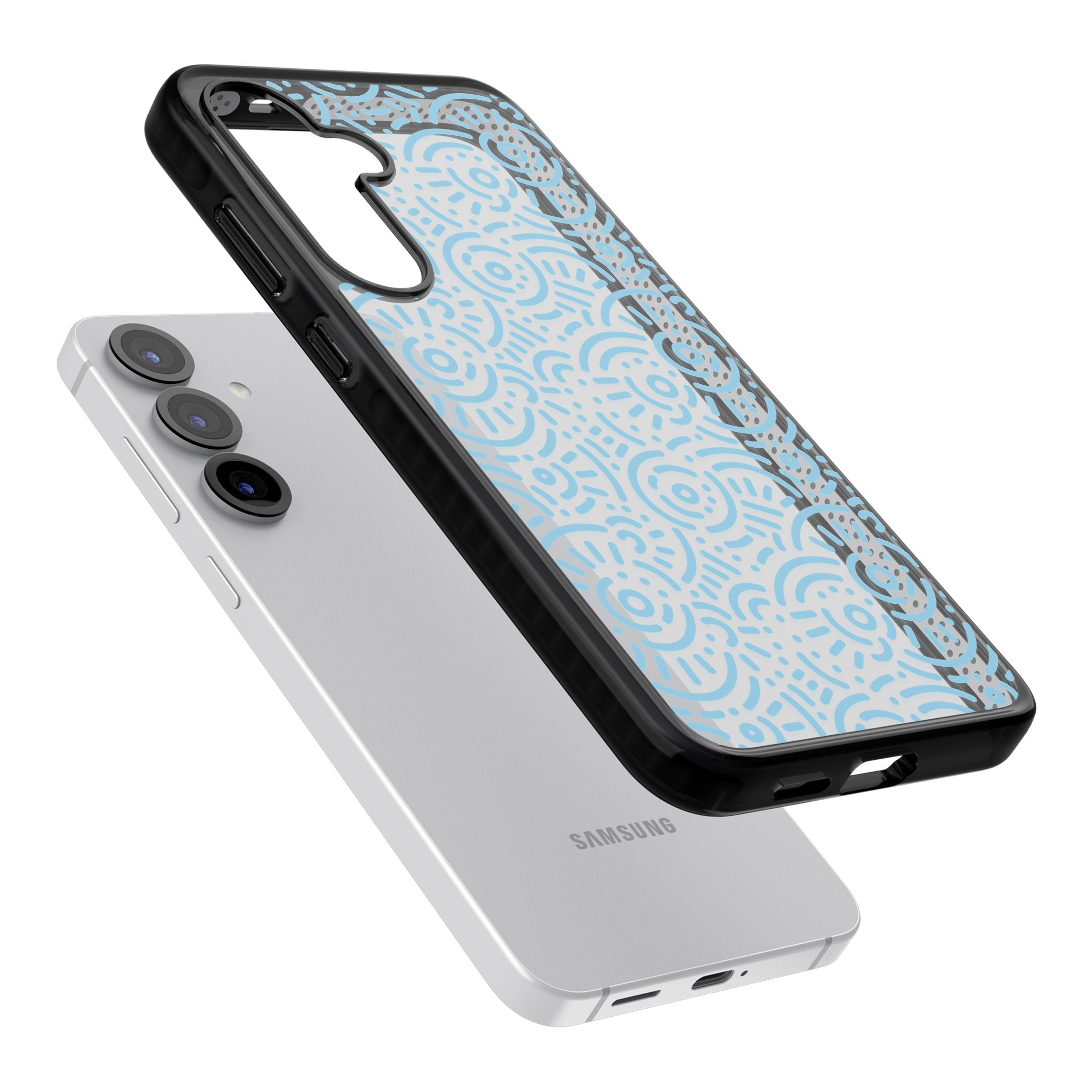 Light Blue Retro Pattern