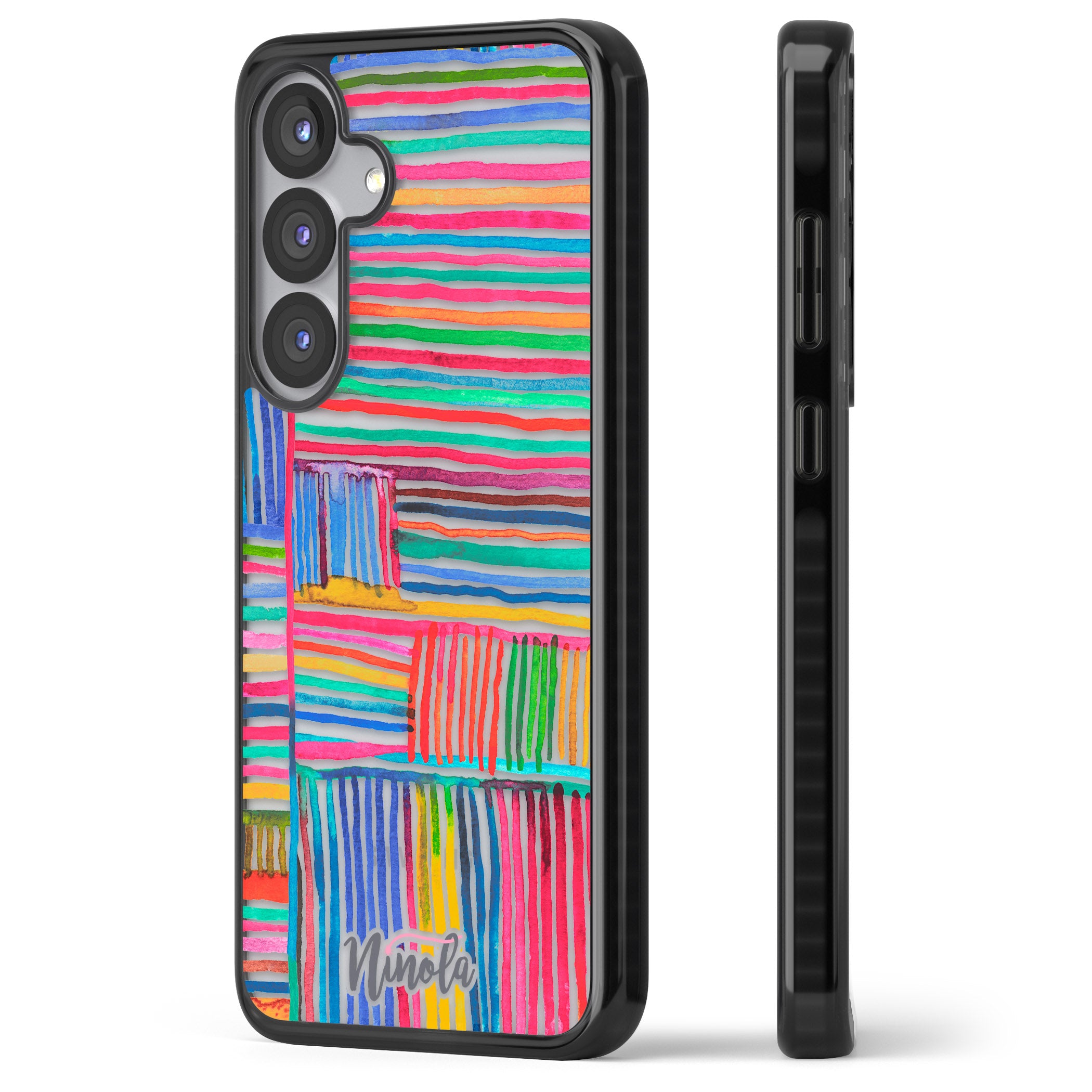 Vibrant Watercolor Lines