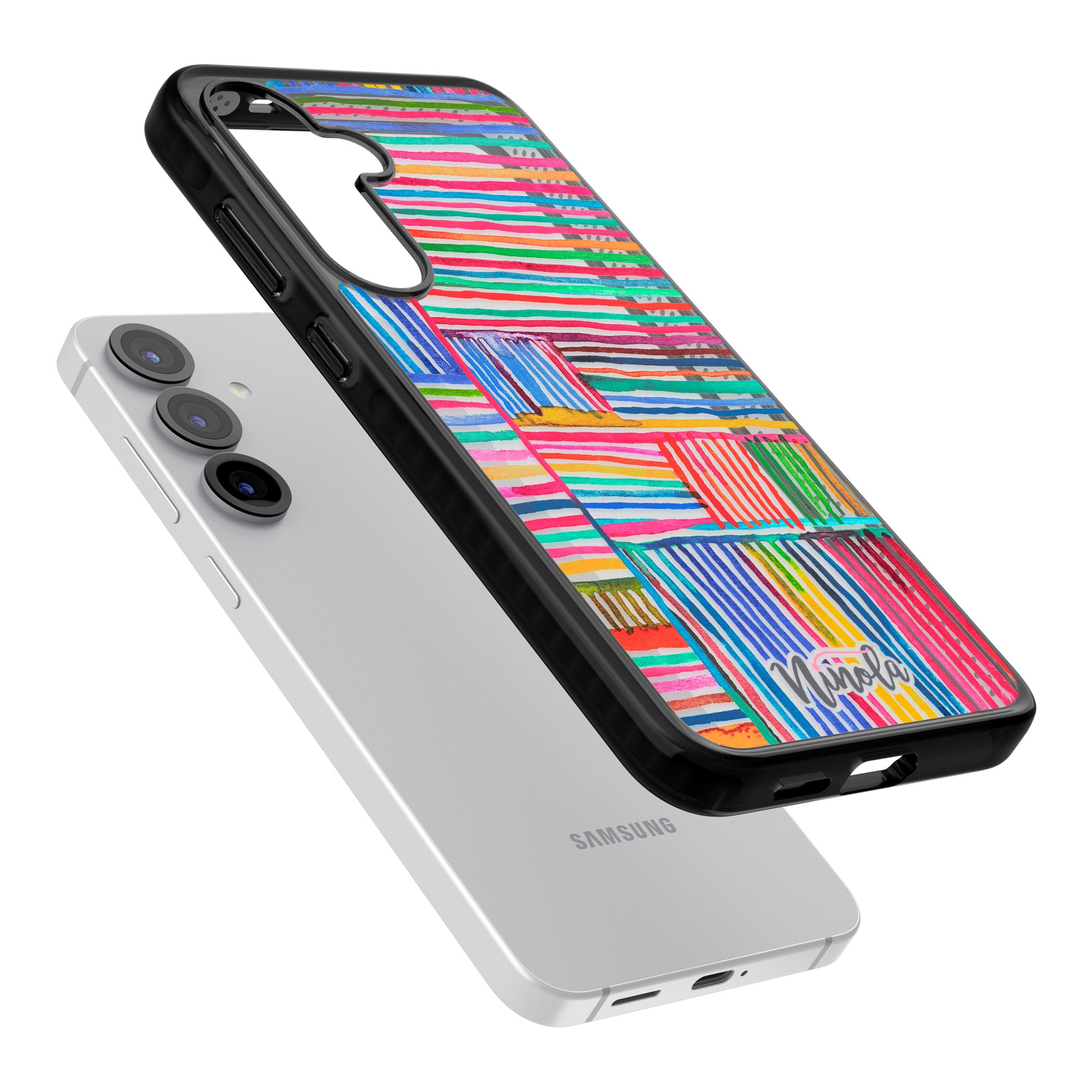 Vibrant Watercolor Lines