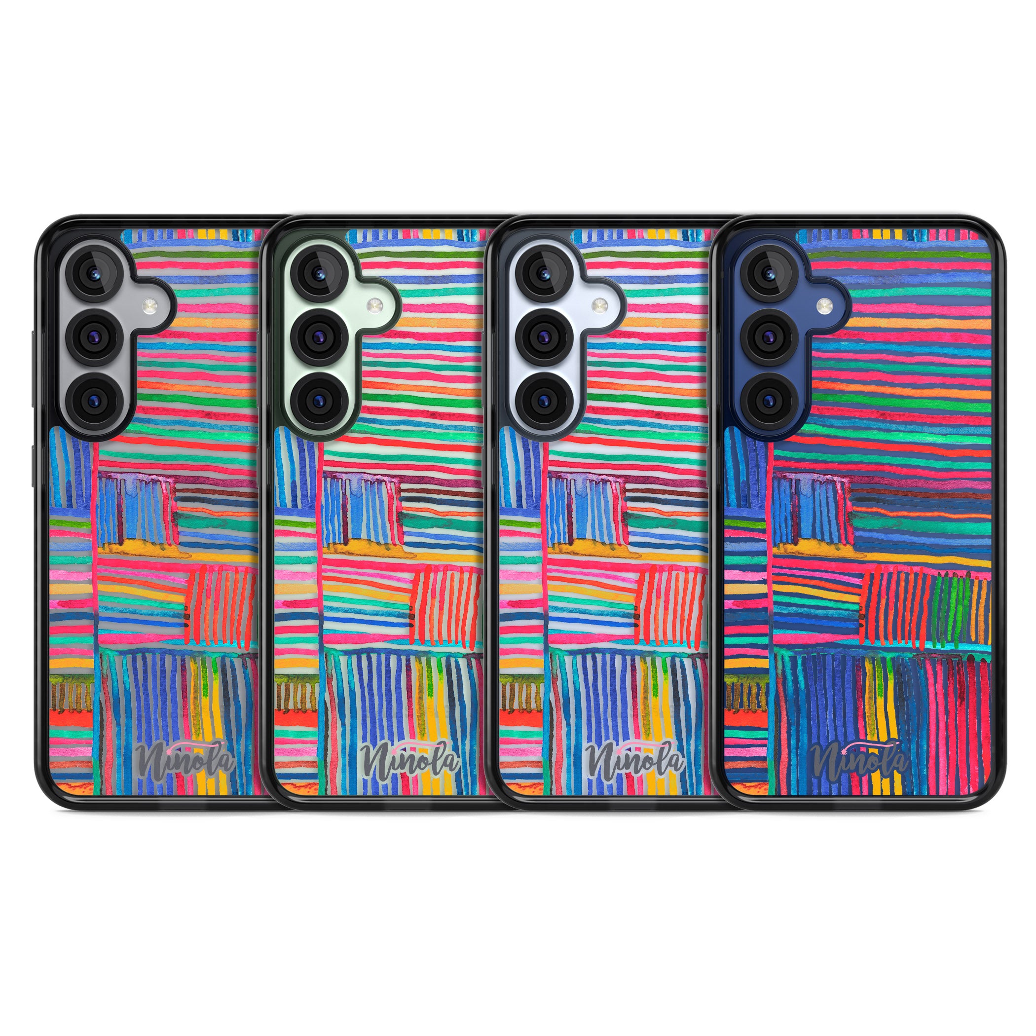 Vibrant Watercolor Lines