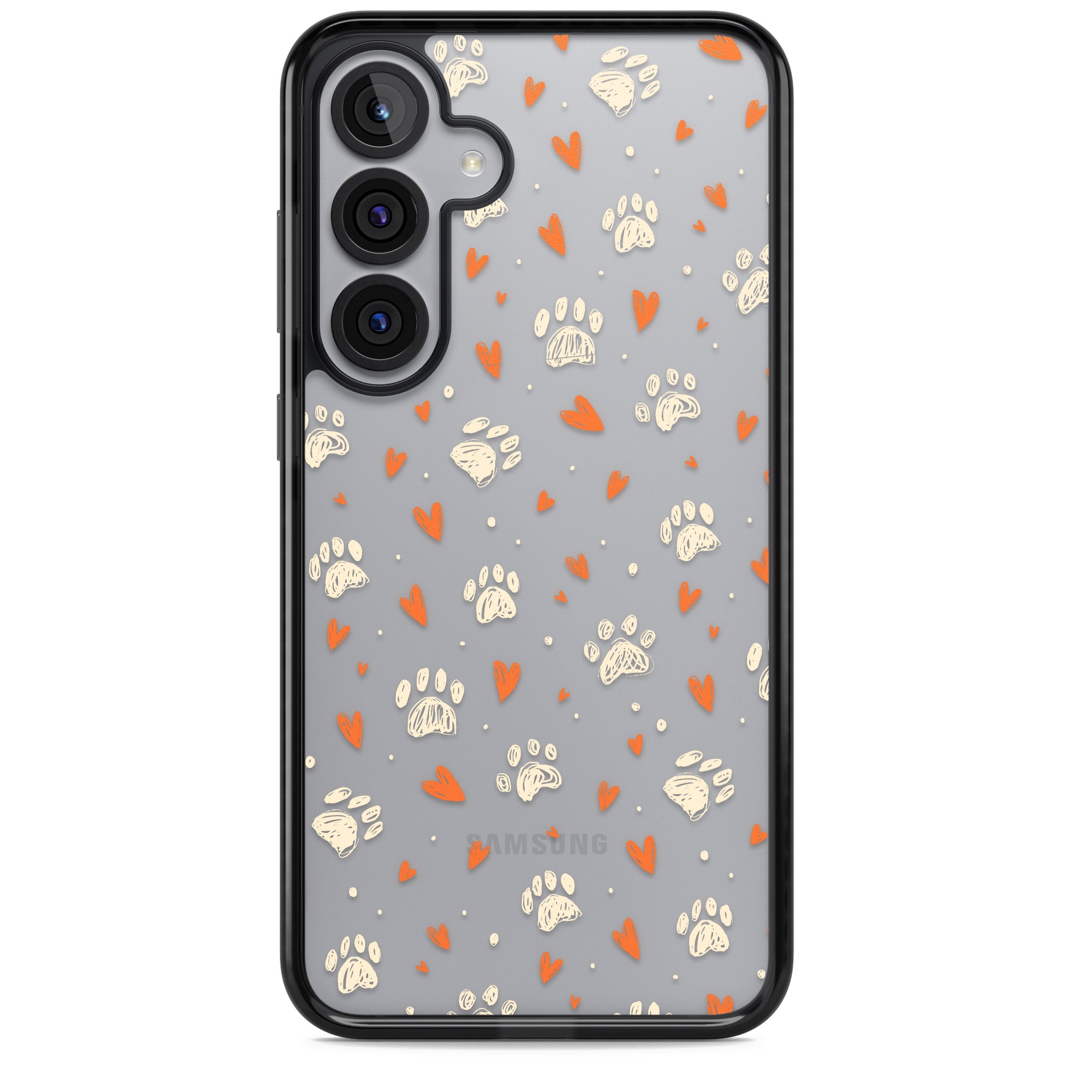 Paws And Hearts Pattern