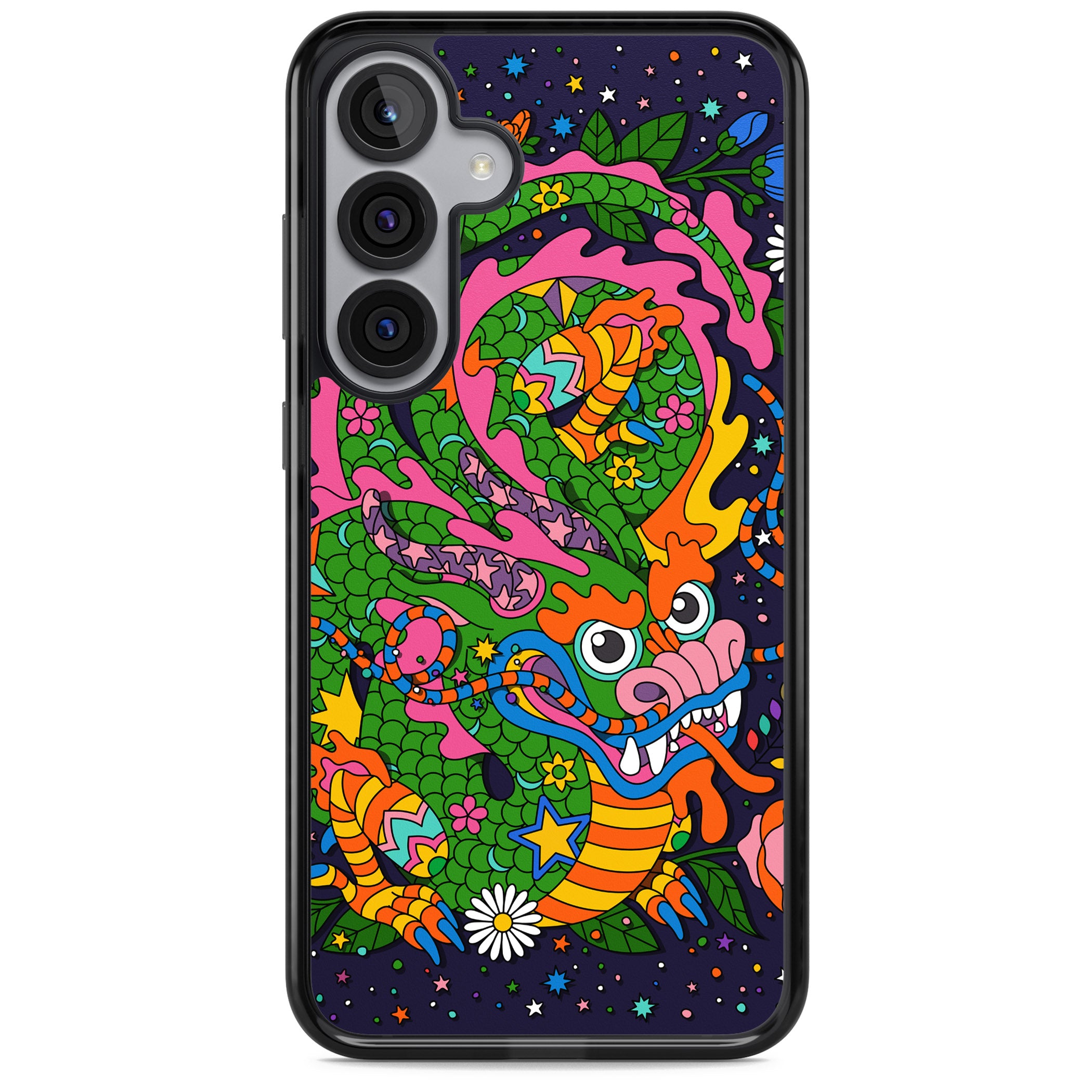 Psychedelic Jungle Dragon (Purple)