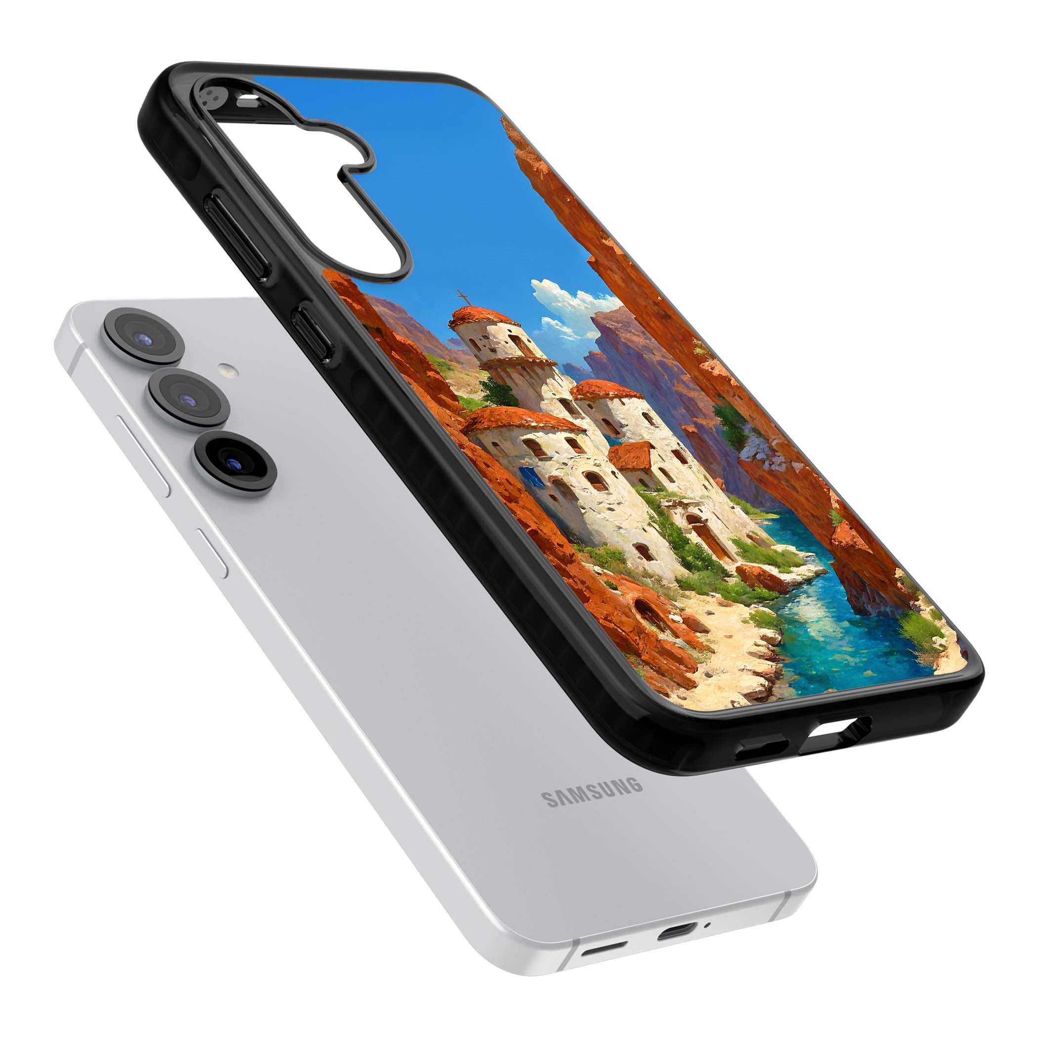 Canyon Haven for her iPhone case | Black Impact case for Samsung Galaxy S25, Samsung Galaxy S25 Plus