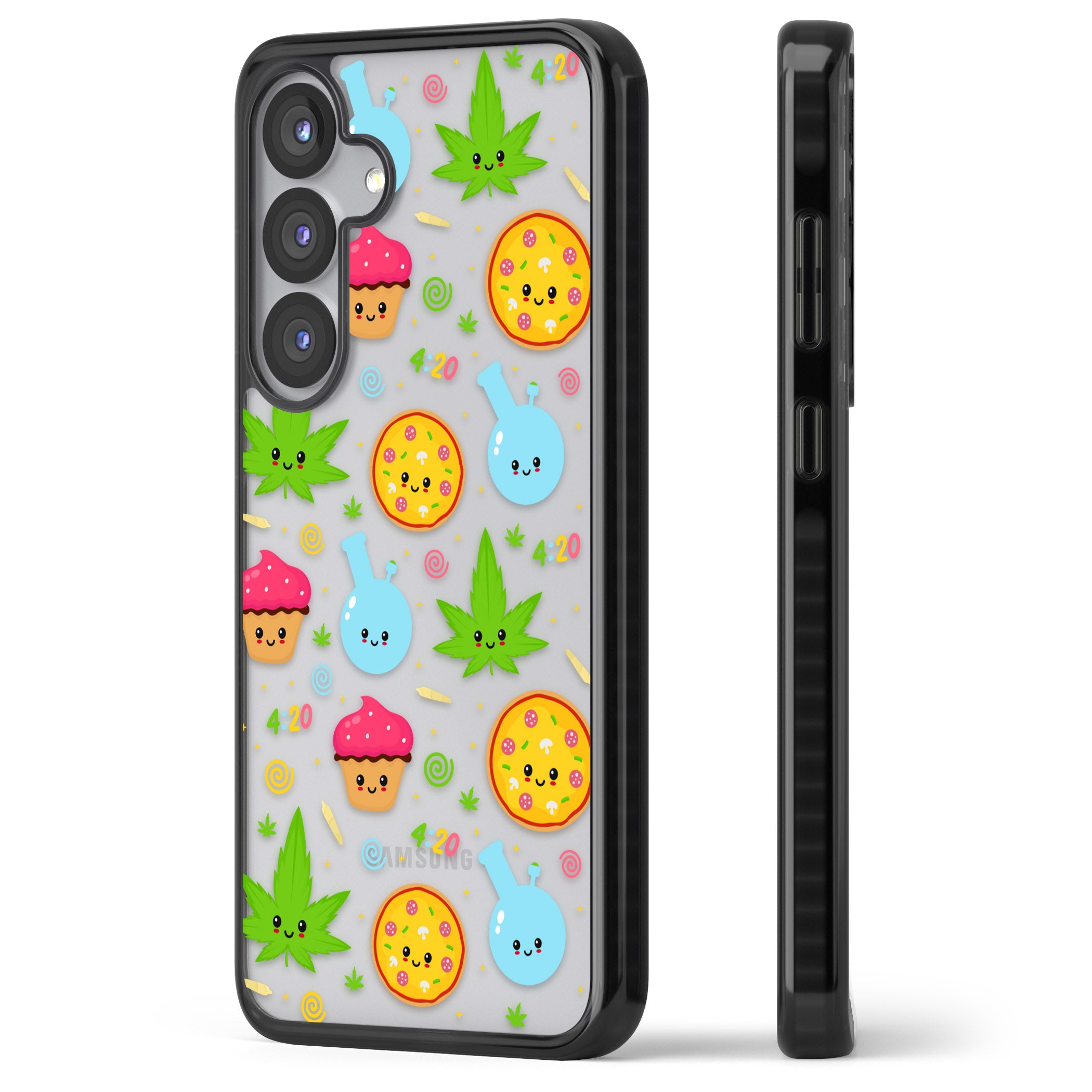 Kawaii Weed Pattern