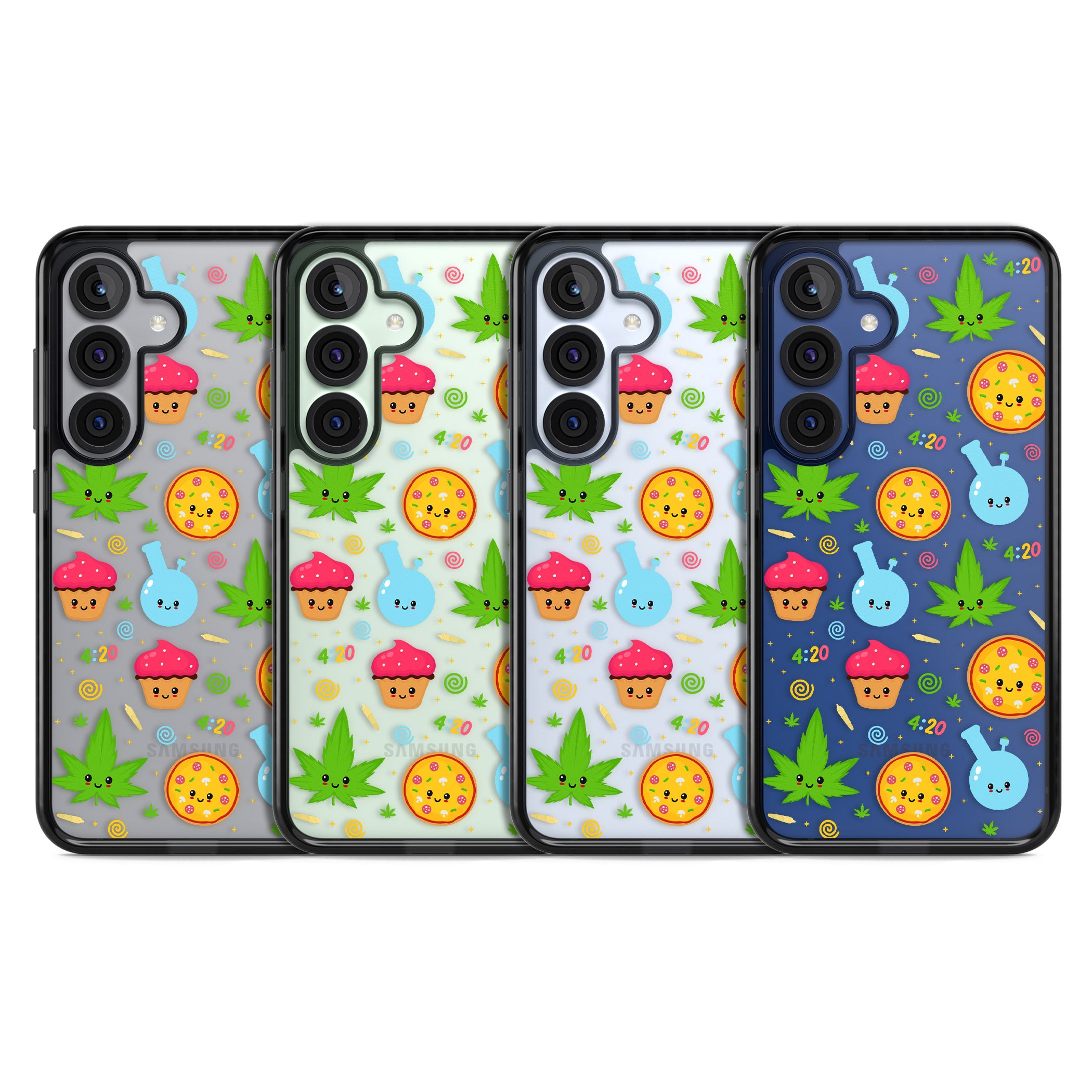 Kawaii Weed Pattern