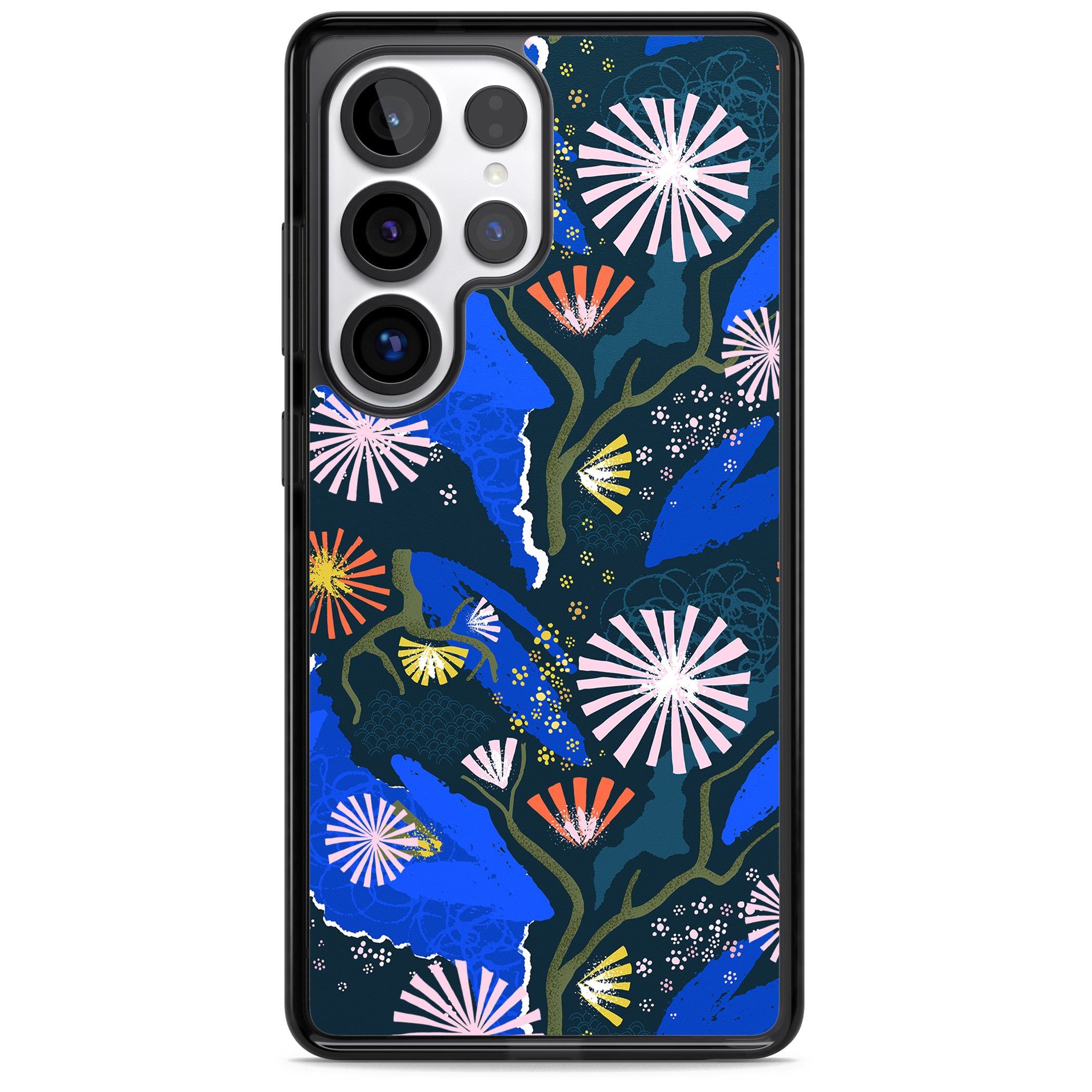 Dark Botanicals Abstract Pattern