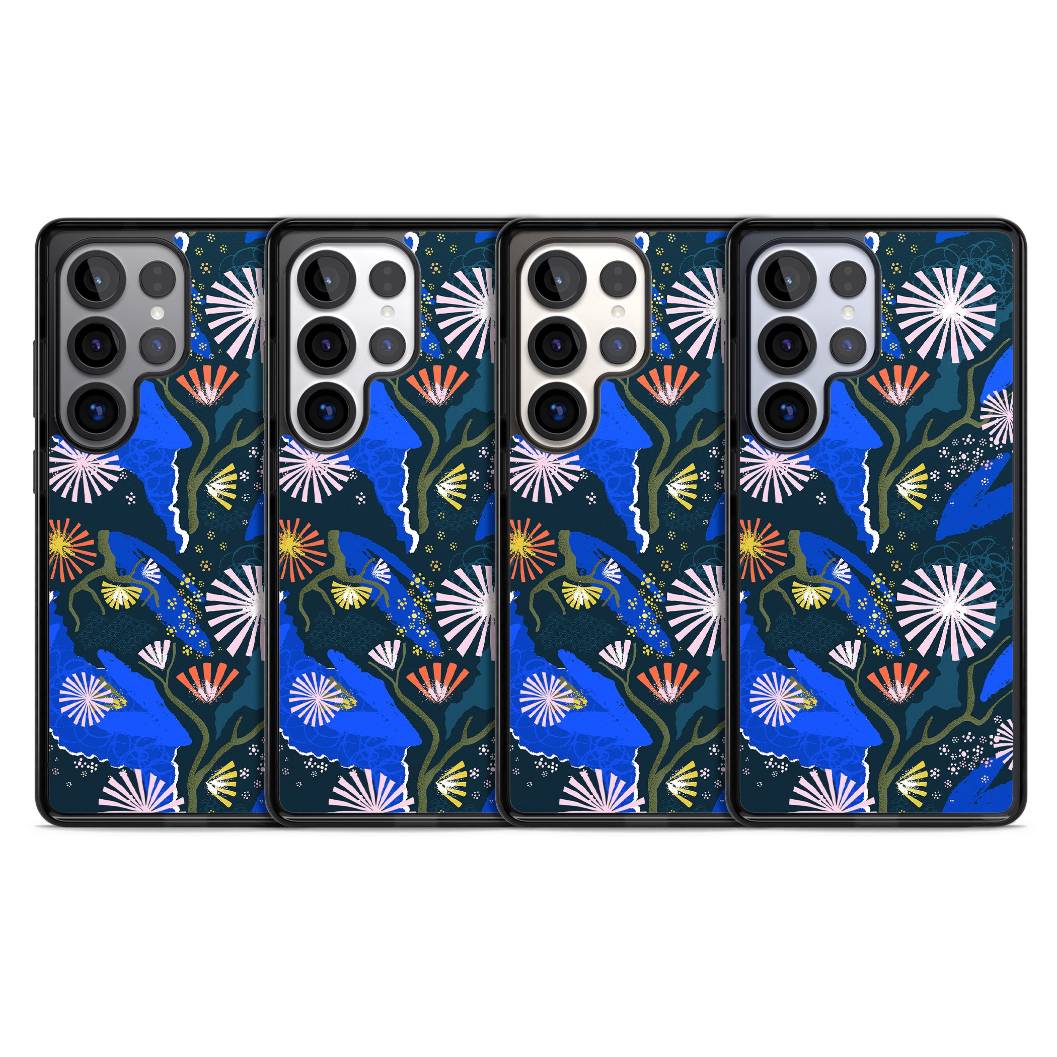 Dark Botanicals Abstract Pattern