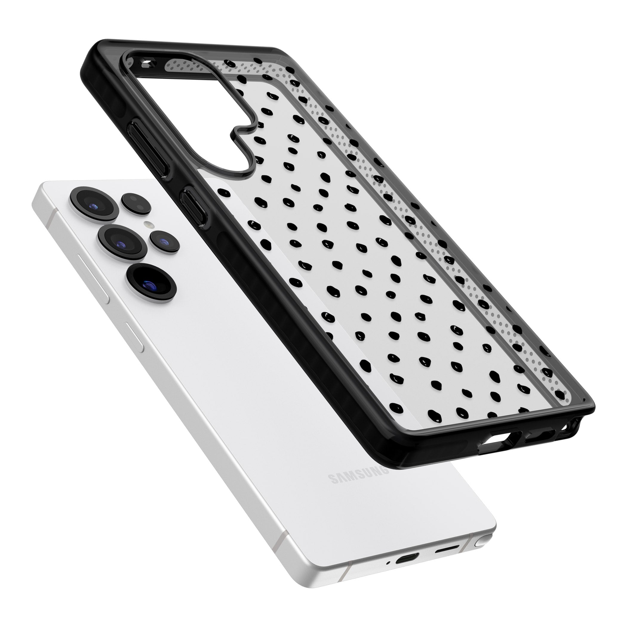 Messy Black Dot Pattern