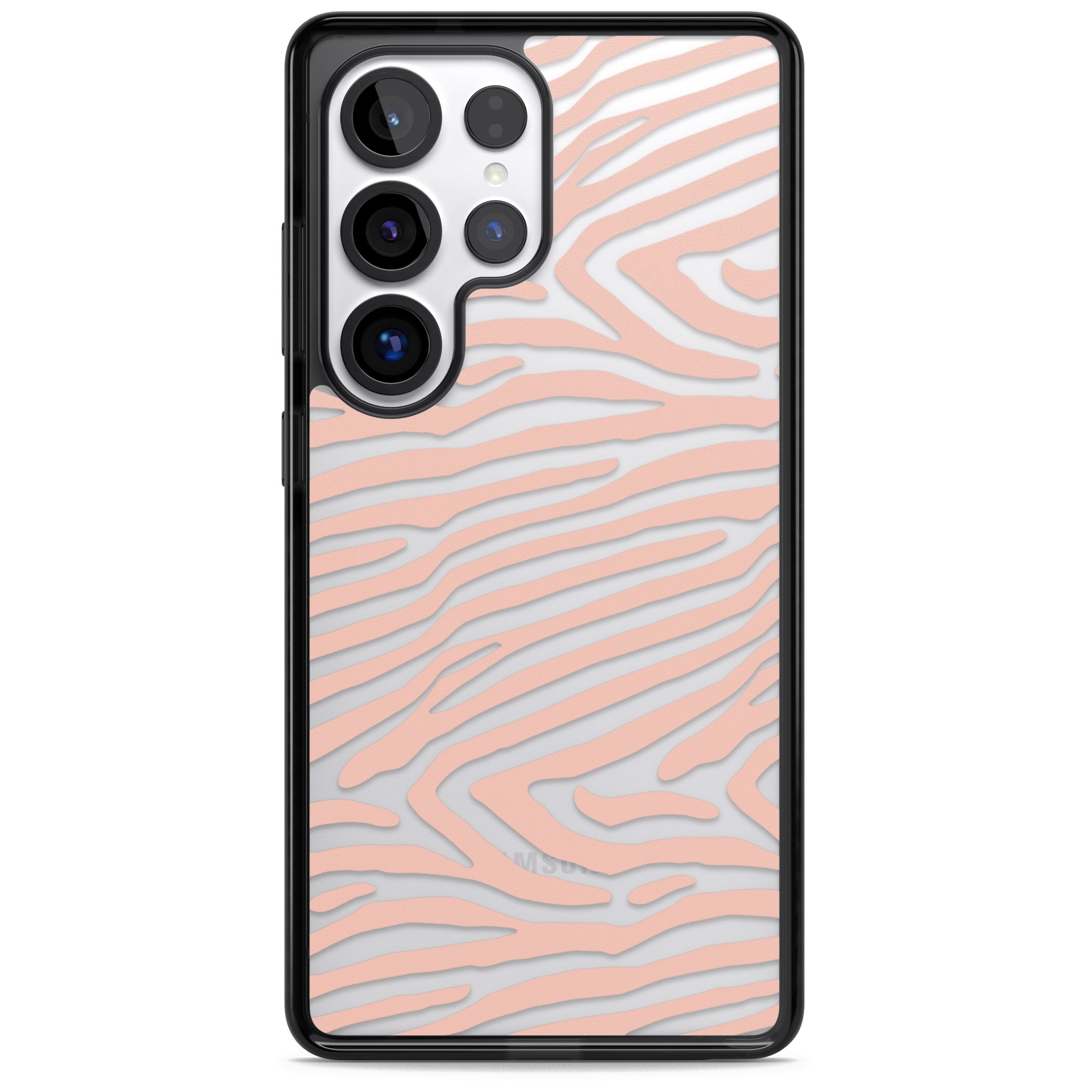 Horizontal Zebra Stripes Transparent Animal Print