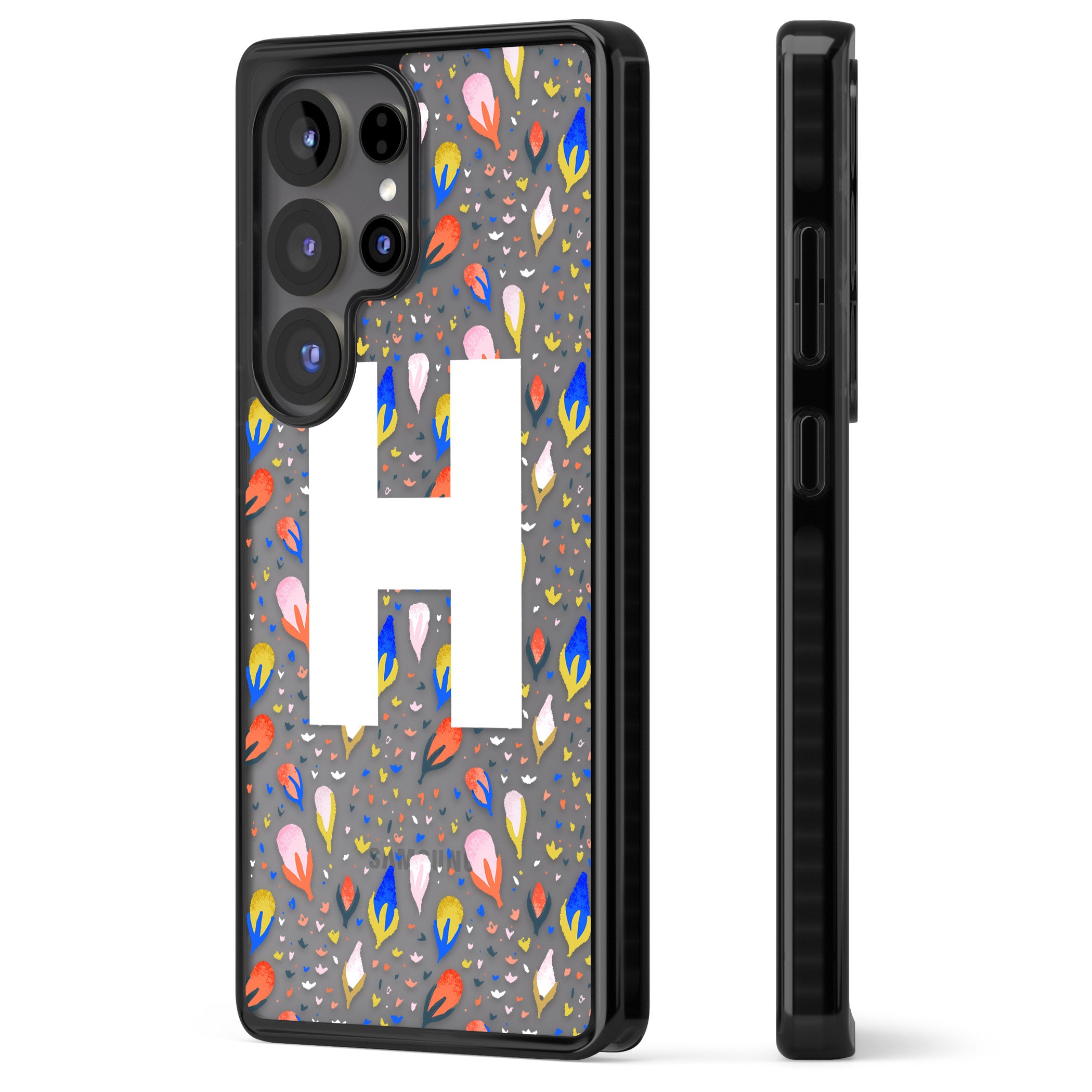 Personalised Abstract Floral Initial