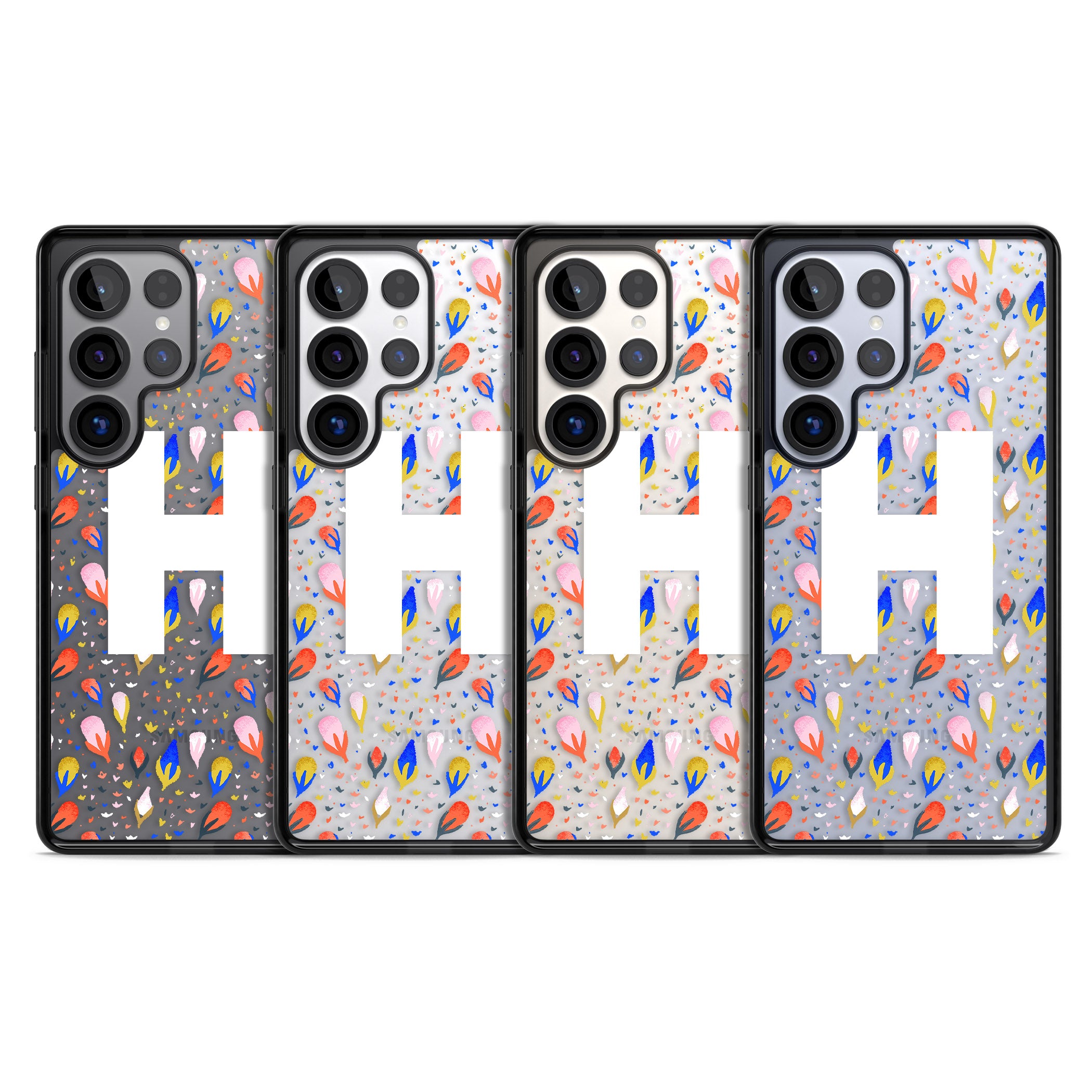 Personalised Abstract Floral Initial