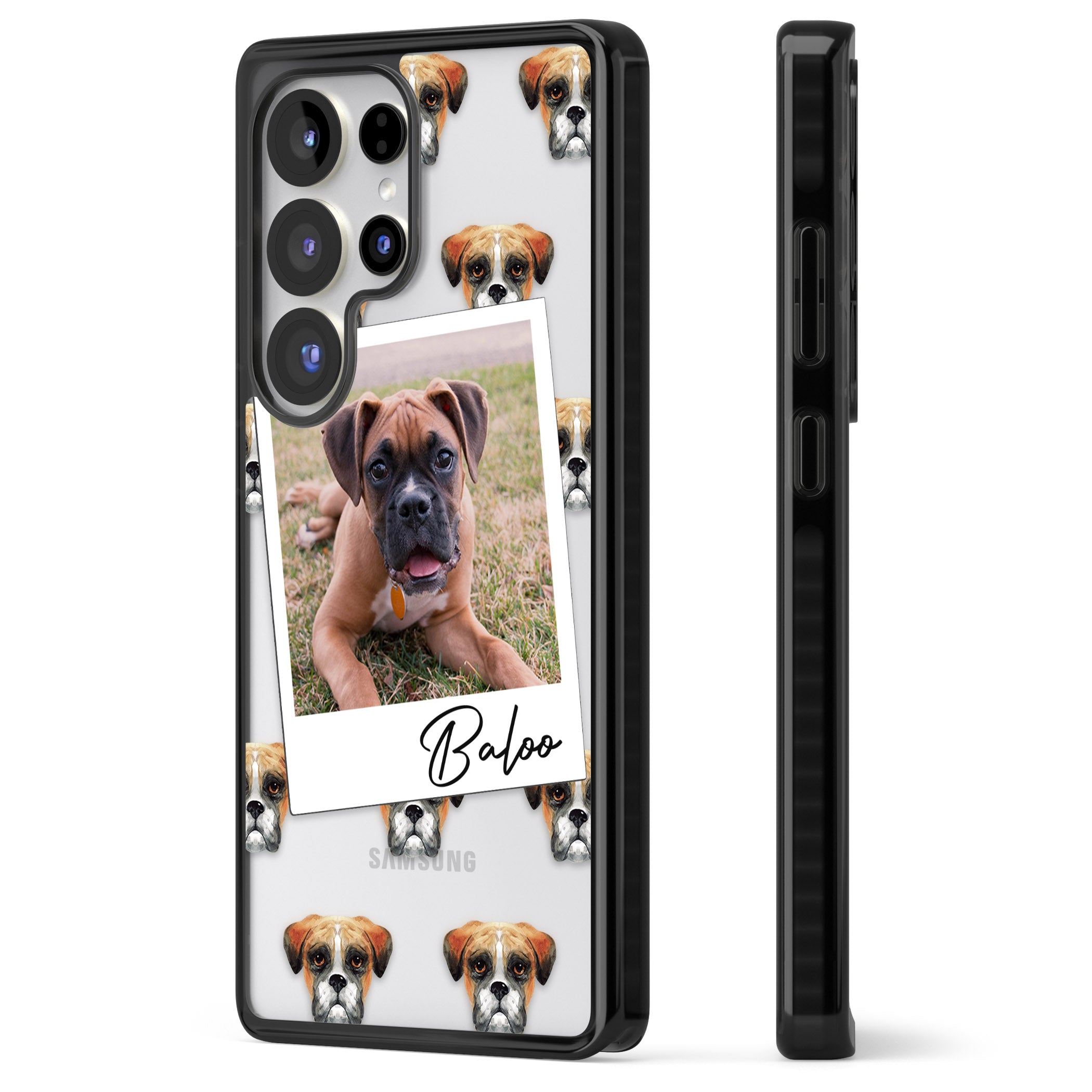 Personalised Boxer Instant Camera Photo