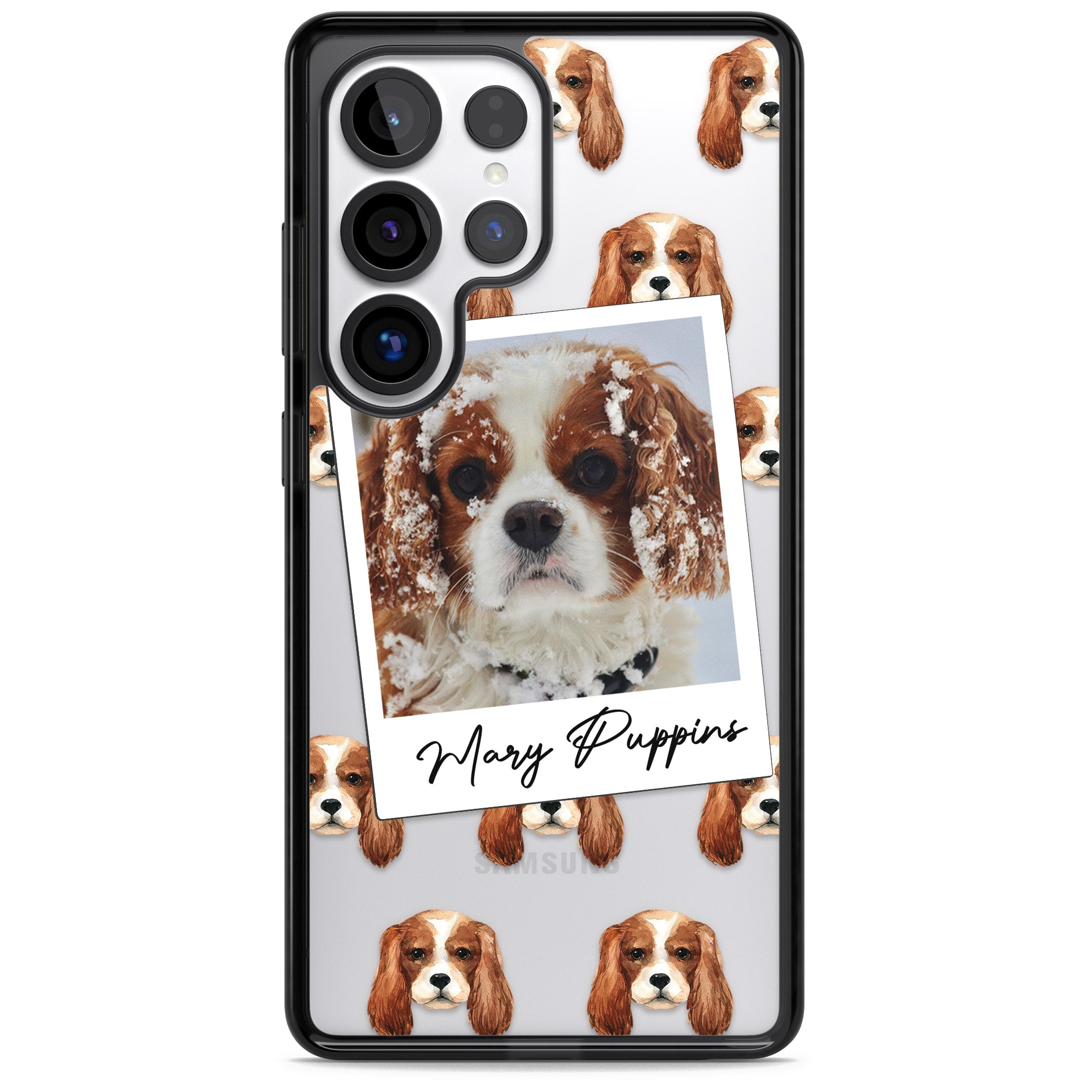 Personalised Cavalier King Charles Instant Camera Photo