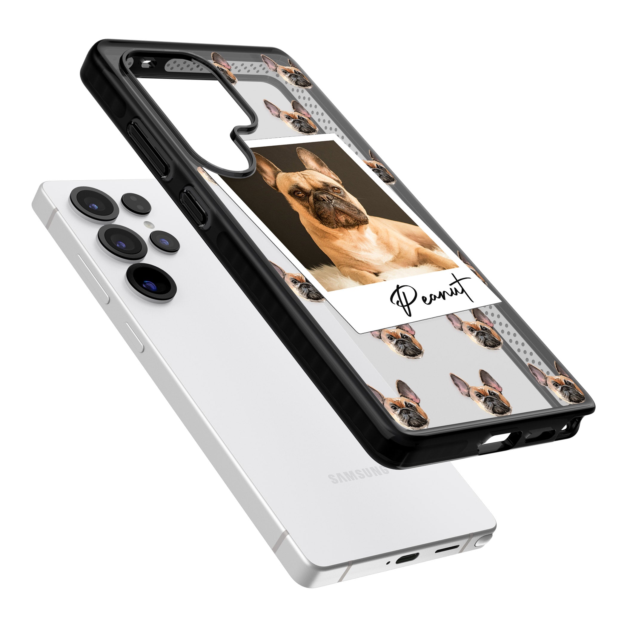 Personalised Tan French Bulldog Instant Camera Photo