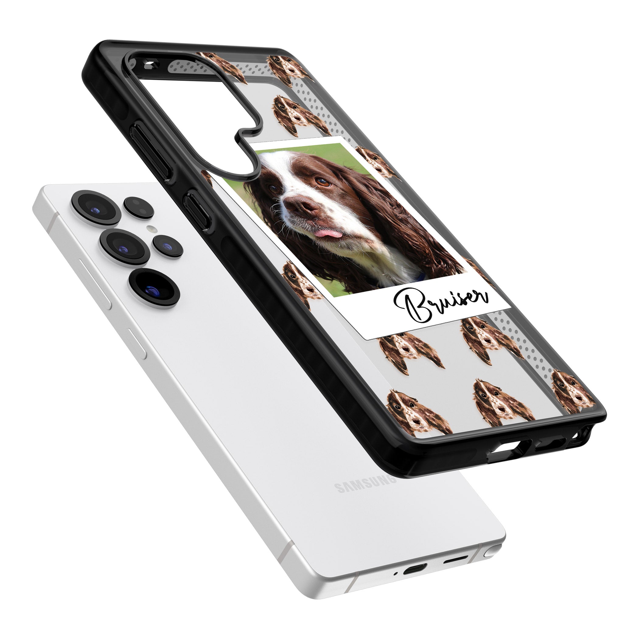 Personalised Springer Spaniel Instant Camera Photo