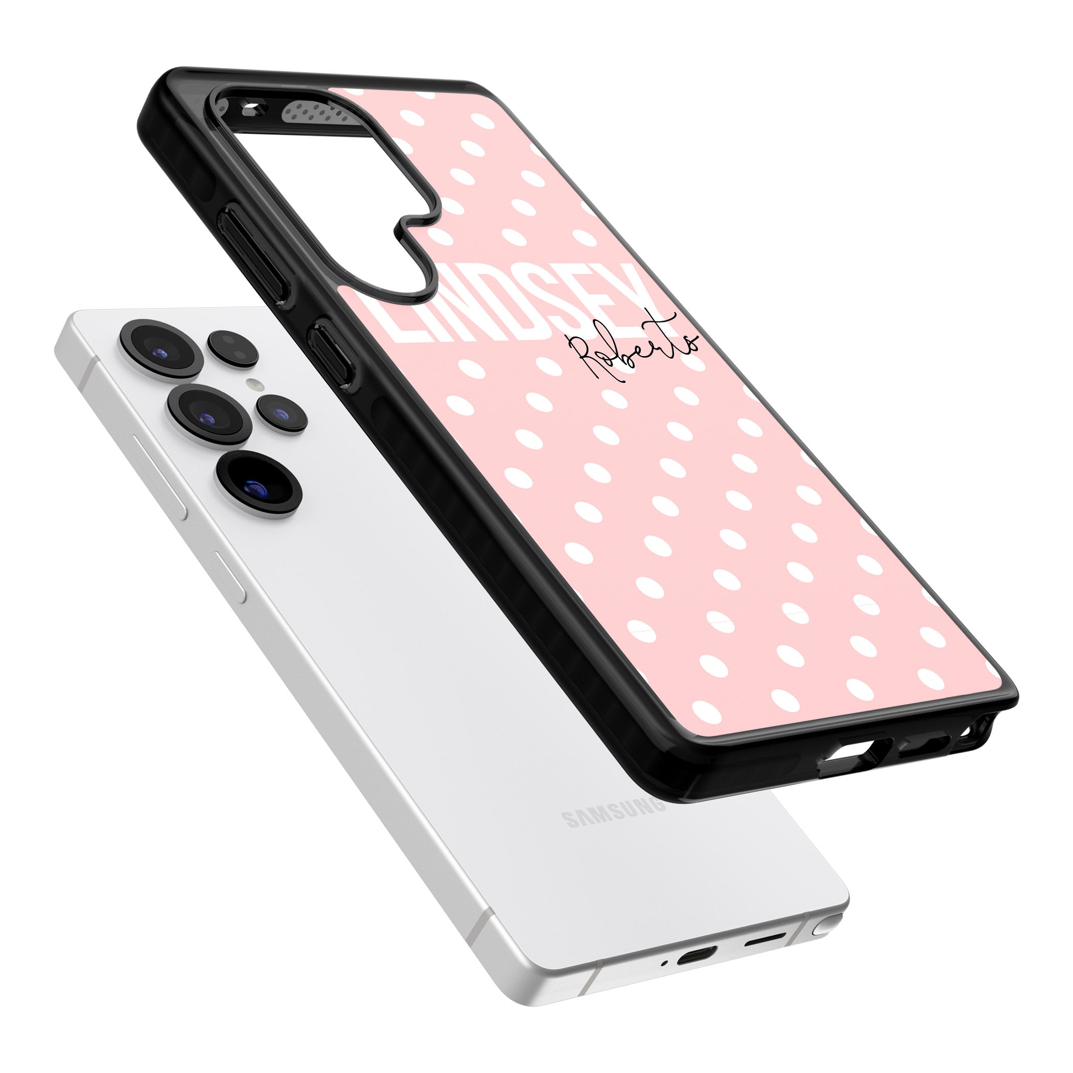 Personalised Pink Polka