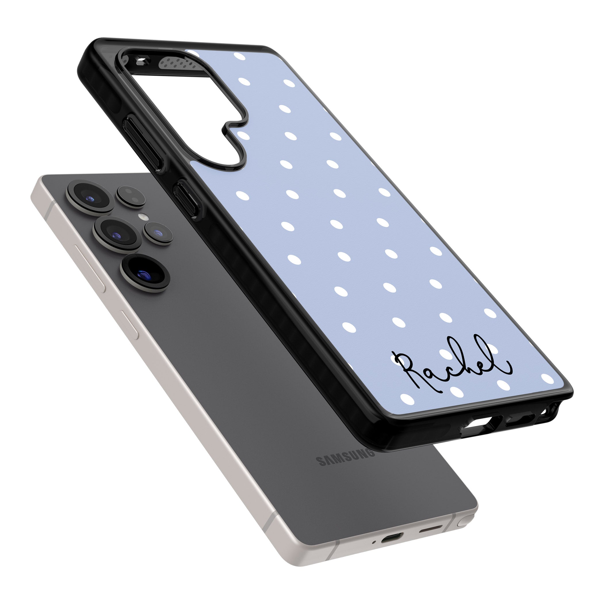 Personalised Simple Light Blue Dots