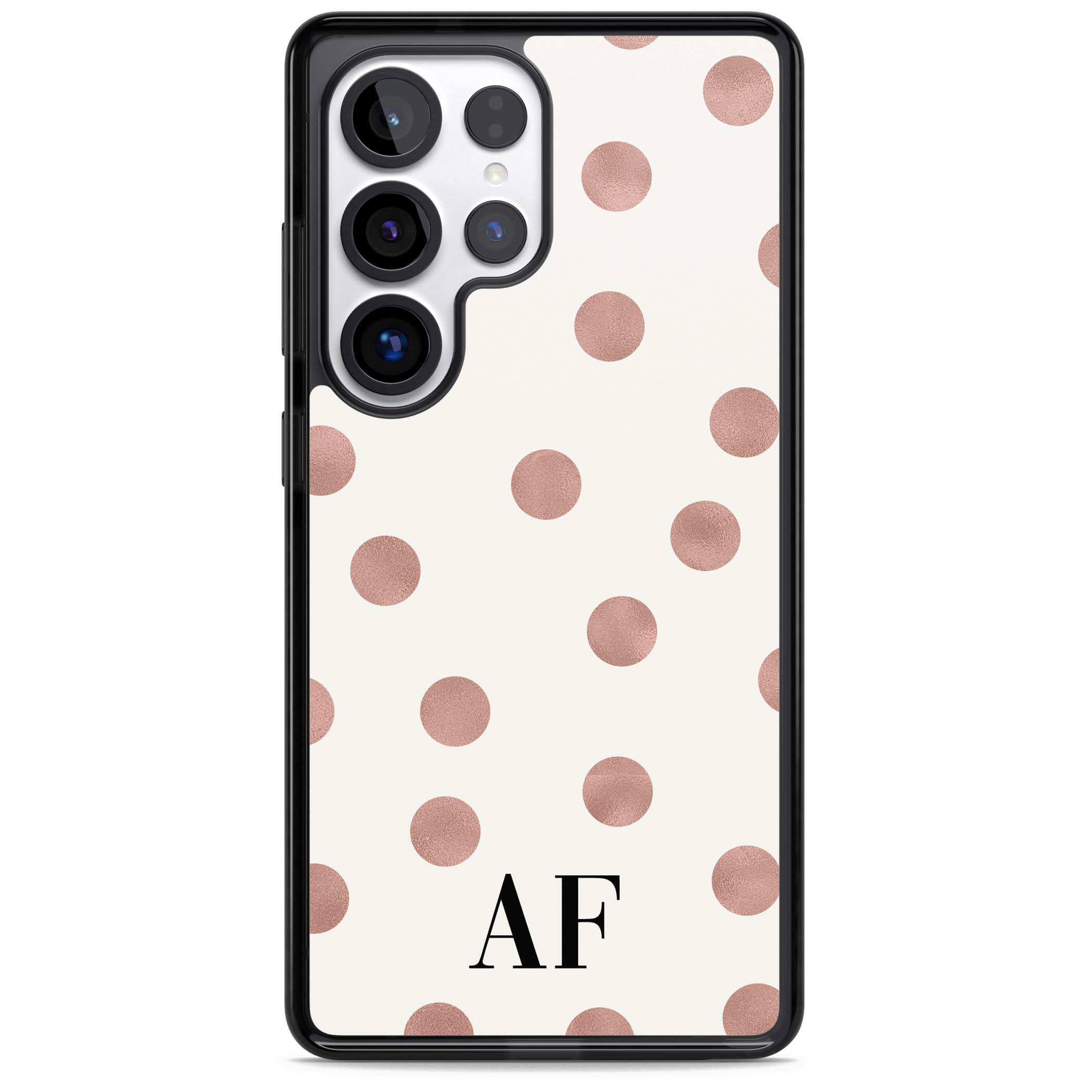 Personalised Rose Gold Dots & Initials